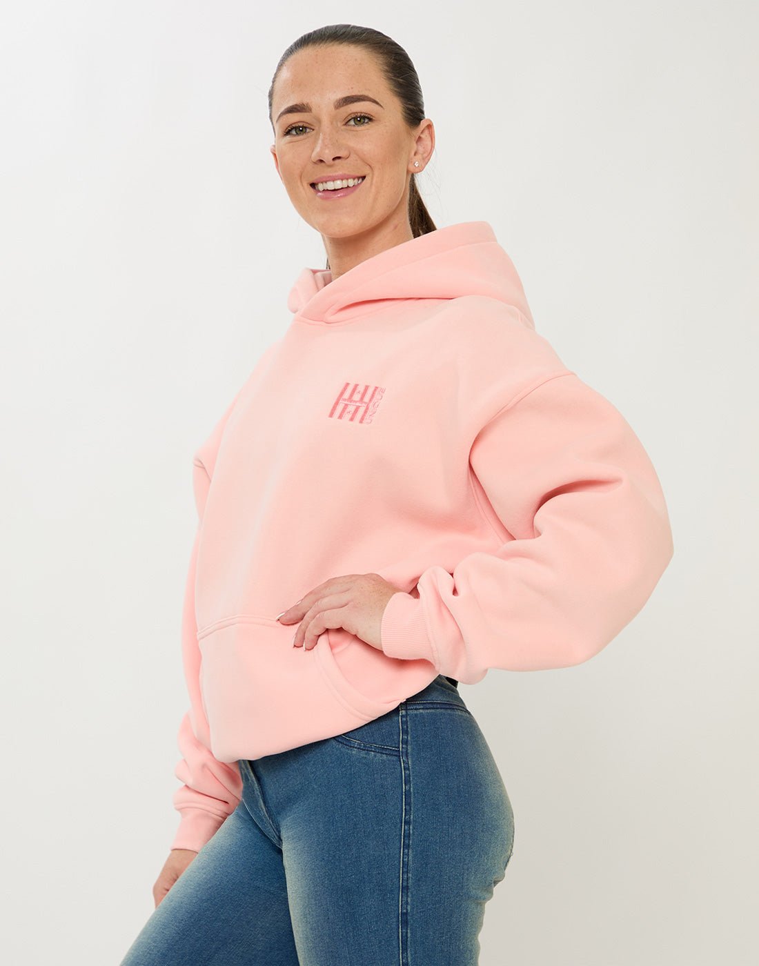 HORZEHOODS® Lilac Basicz Oversized 'Horses make me Happy' Hoodie - Horzehoods5056725025922