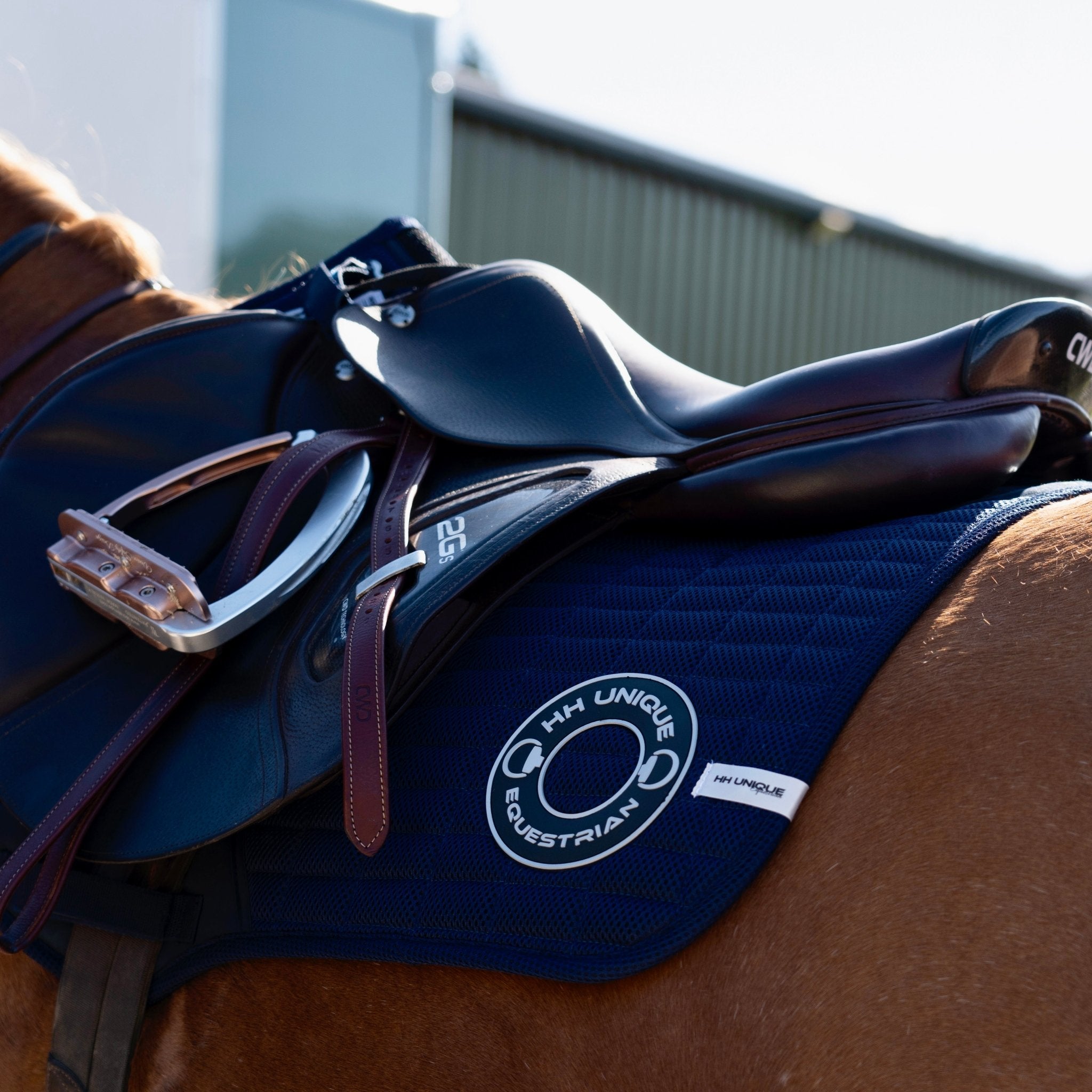 HORZEHOODS® Navy & Silver Porthole AirGel Pad GP/Jump - Horzehoods5056725017446