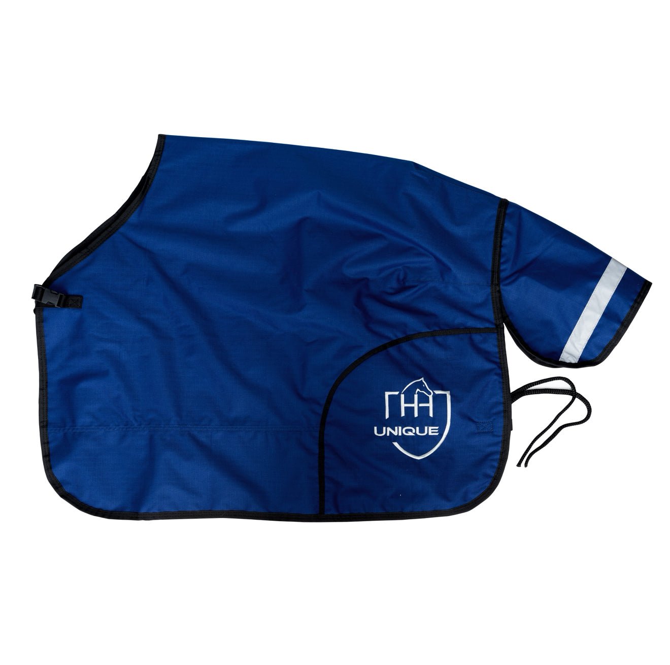 HORZEHOODS® Navy & Silver Waterproof Fleece Lined Quarter Sheet - Horzehoods5056725017804