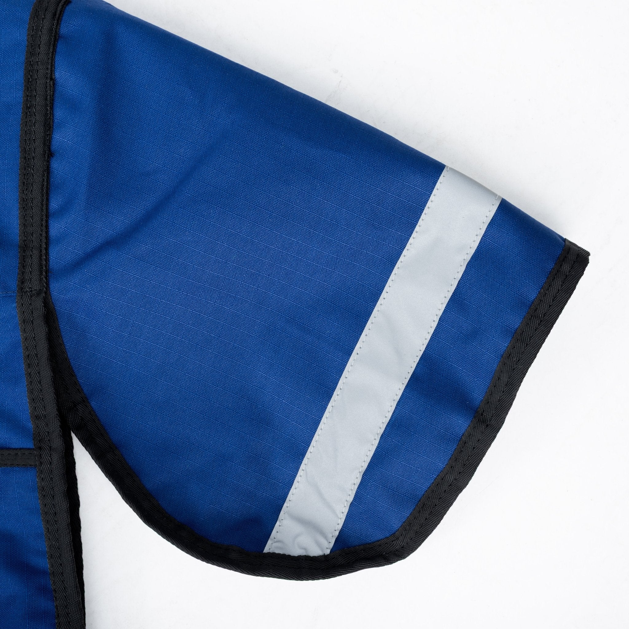 HORZEHOODS® Navy & Silver Waterproof Fleece Lined Quarter Sheet - Horzehoods5056725017804