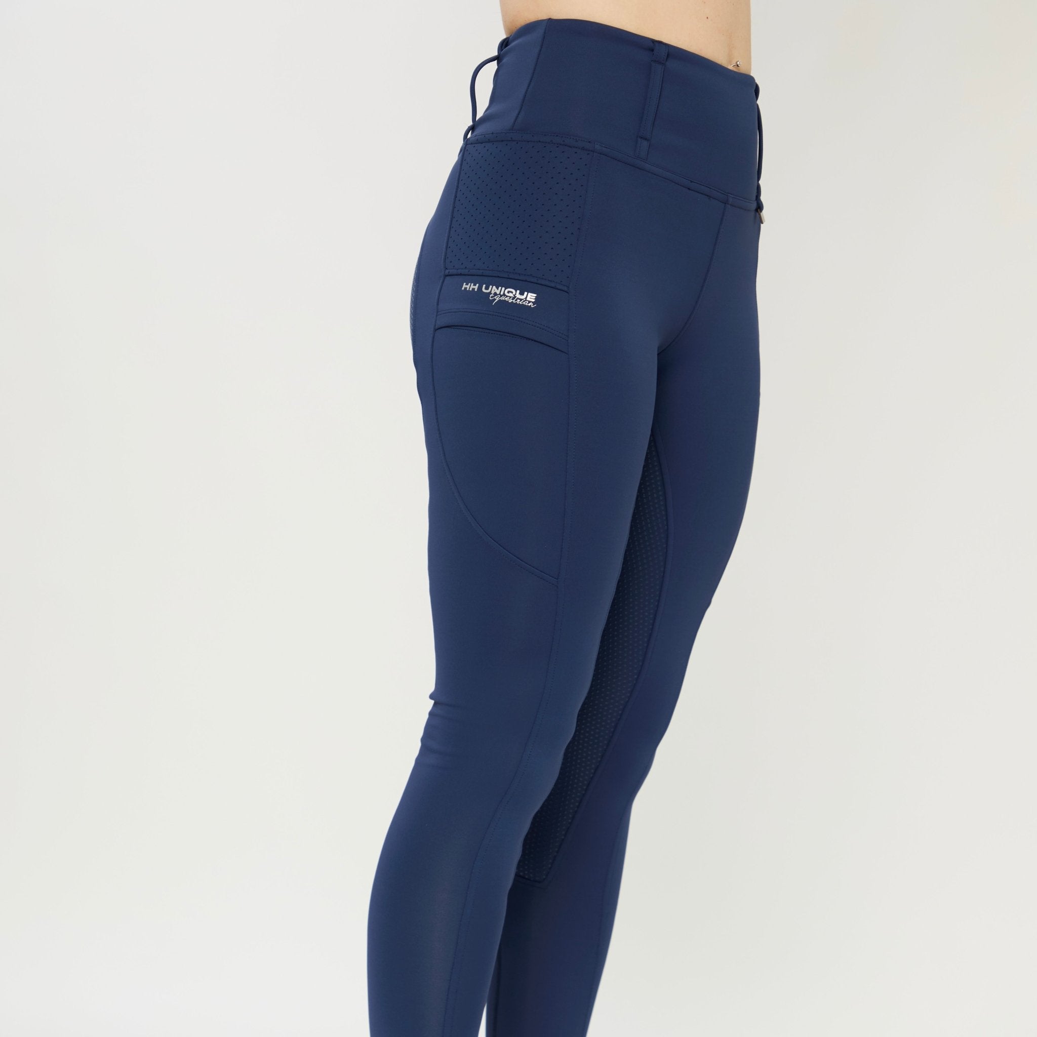 HORZEHOODS® Navy V - Seam Thermo Riding Leggings - Horzehoods5056725019549