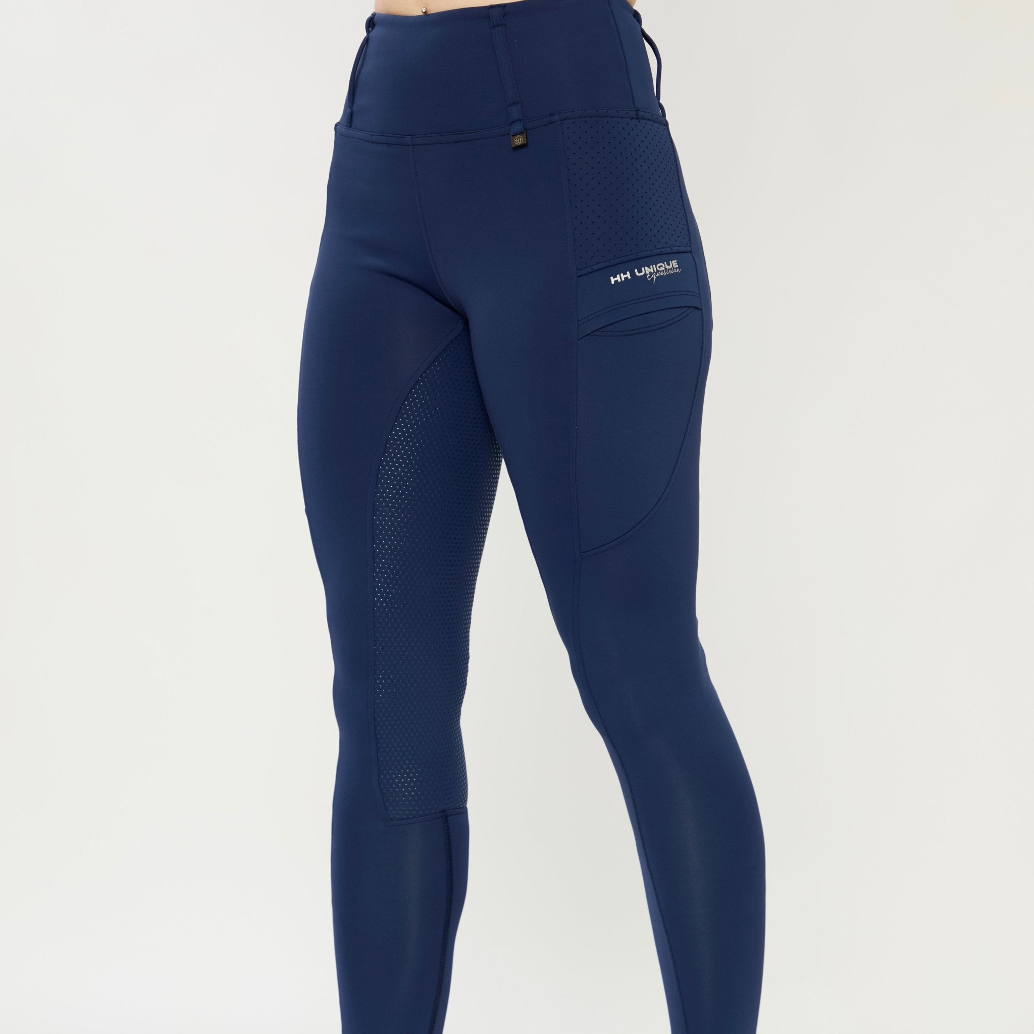 HORZEHOODS® Navy V - Seam Thermo Riding Leggings - Horzehoods5056725019549
