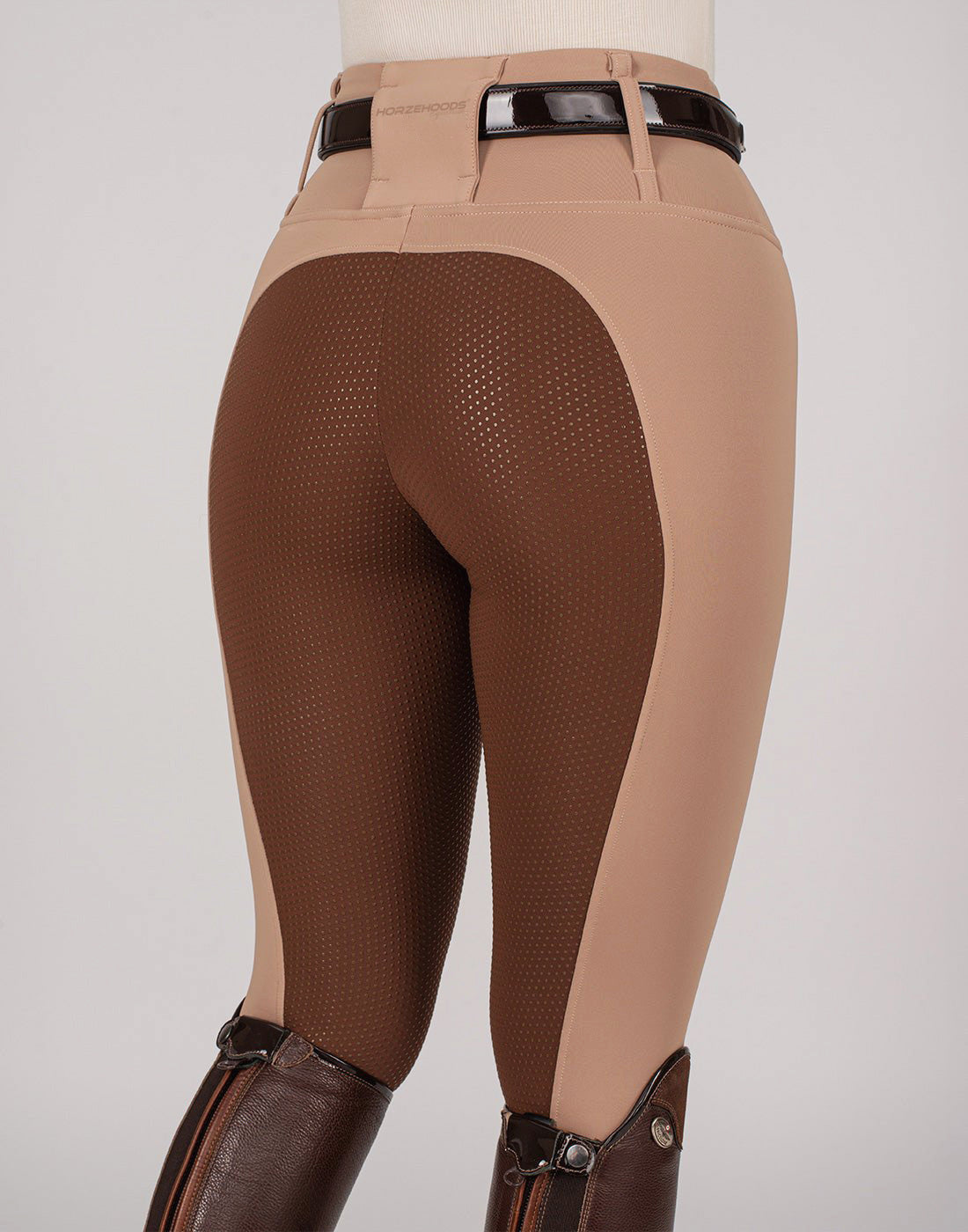 HORZEHOODS® Oatmeal Beige Brown Competition Leggings