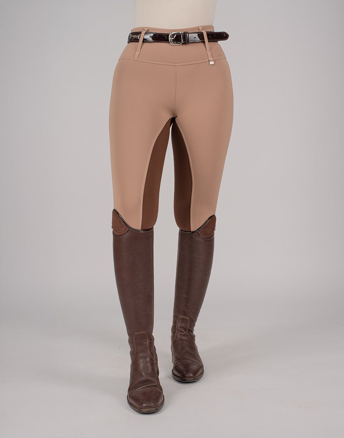 HORZEHOODS® Oatmeal Beige Brown Competition Leggings - Horzehoods5056725007065