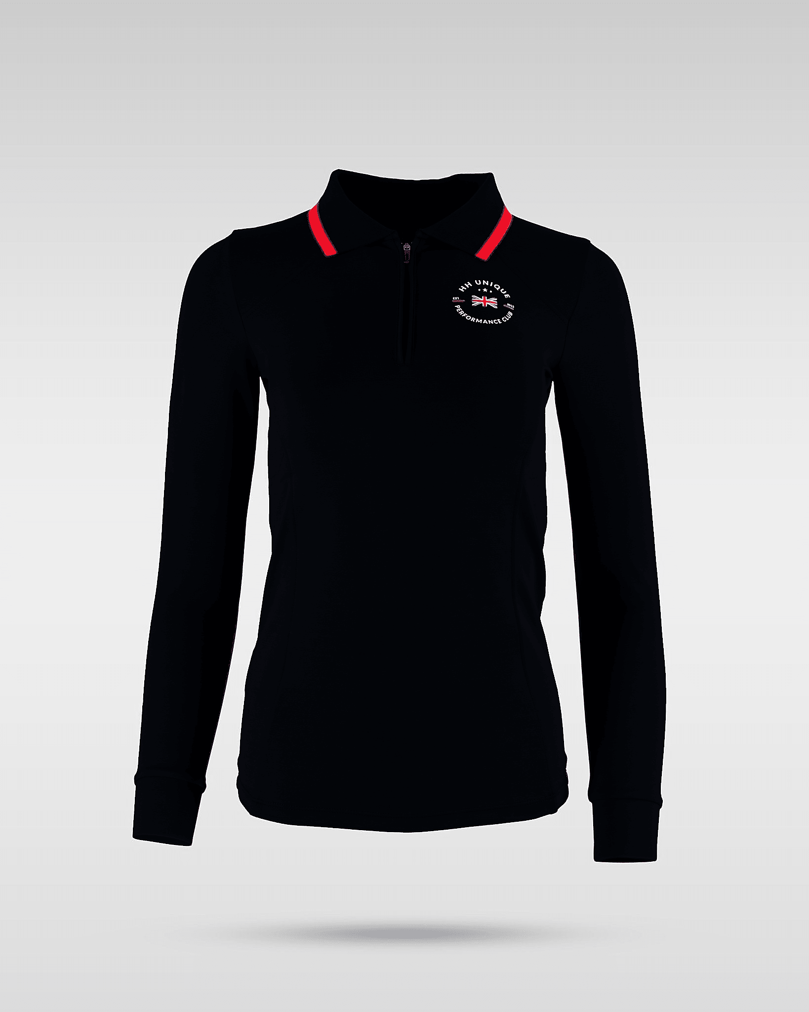 HORZEHOODS® Performance Club Black Long Sleeve Base Layer Top - Horzehoods