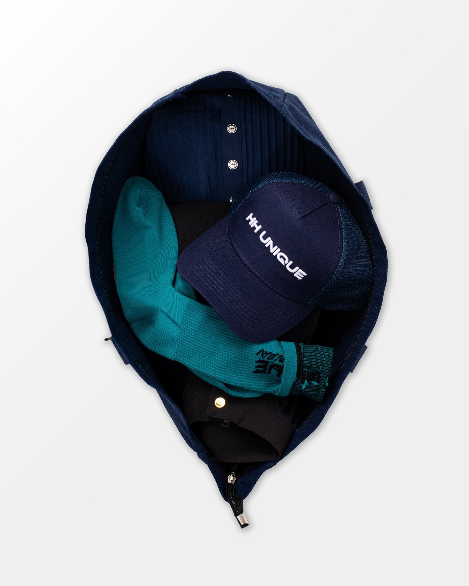 HORZEHOODS® Performance Club Navy 'Bits & Boots' Bag - With Zip - Horzehoods