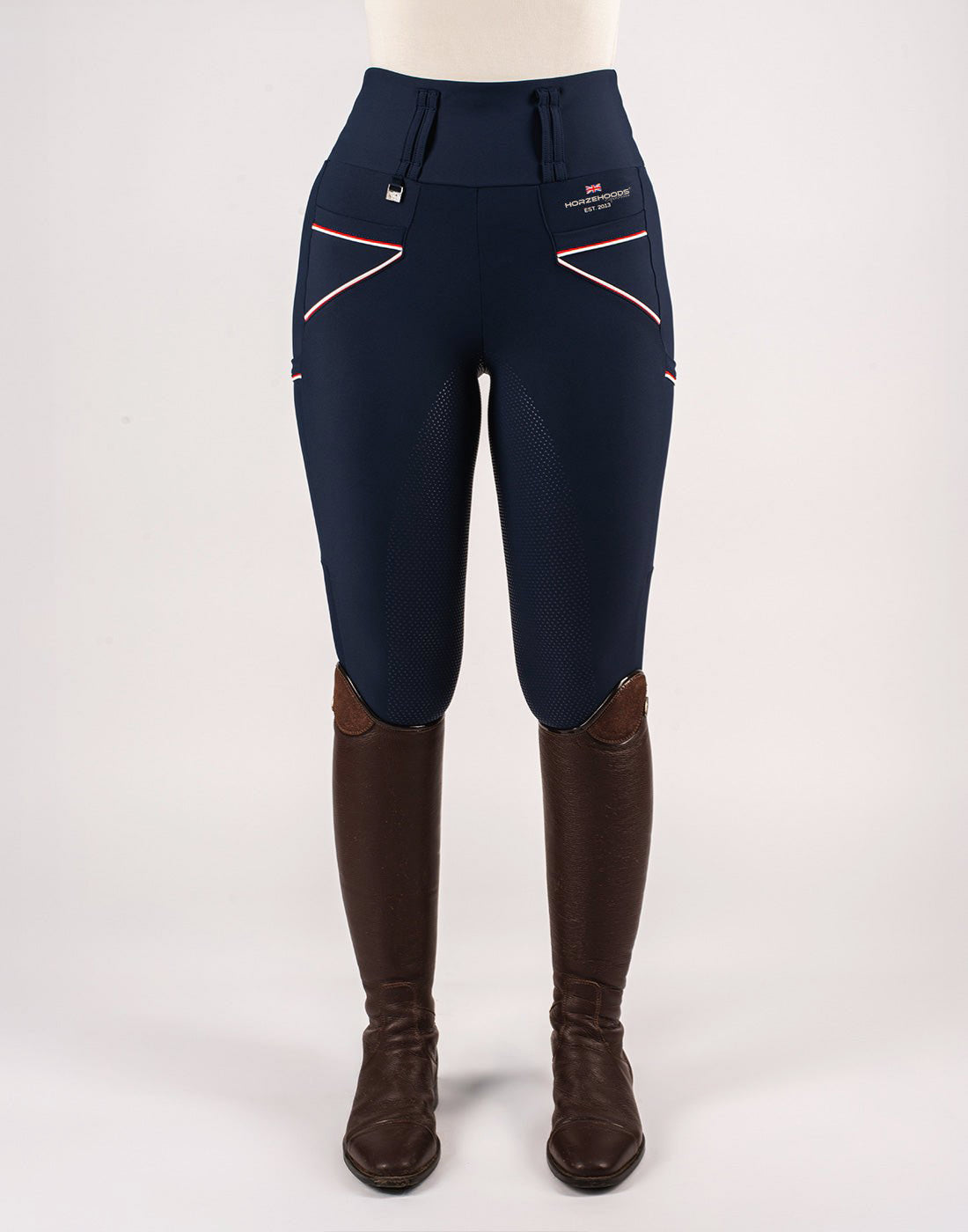 HORZEHOODS® Performance Club Navy High Waist Breggings