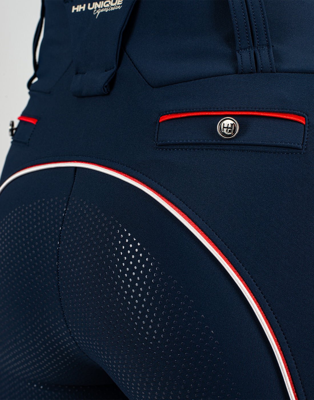 HORZEHOODS® Performance Club Navy High Waist Breggings - Horzehoods5056725027322