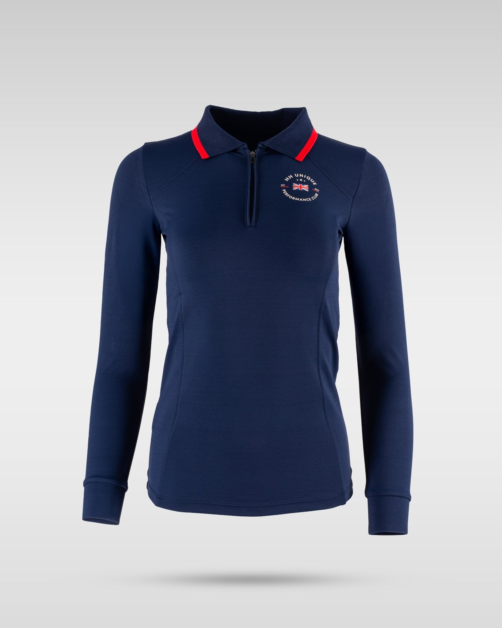 HORZEHOODS® Performance Club Navy Long Sleeve Base Layer Top - Horzehoods5056725027643