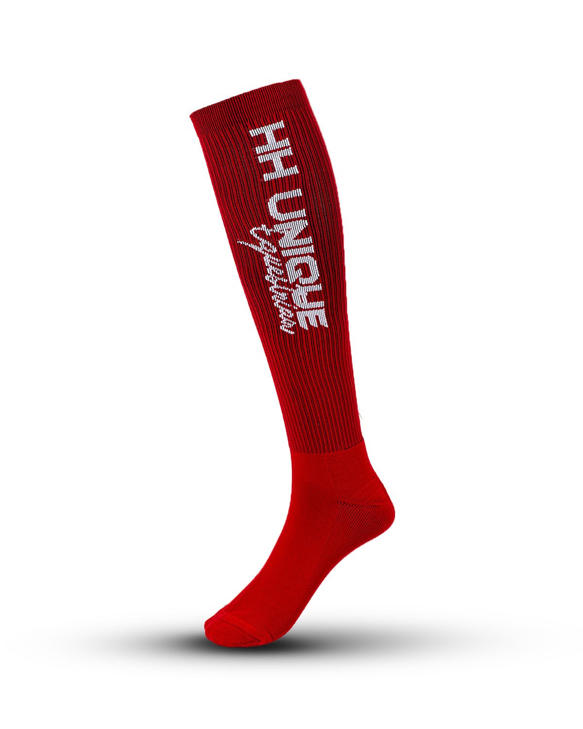 HORZEHOODS® Performance Club Red Ribbed Long Riding Socks - Horzehoods5056725027230
