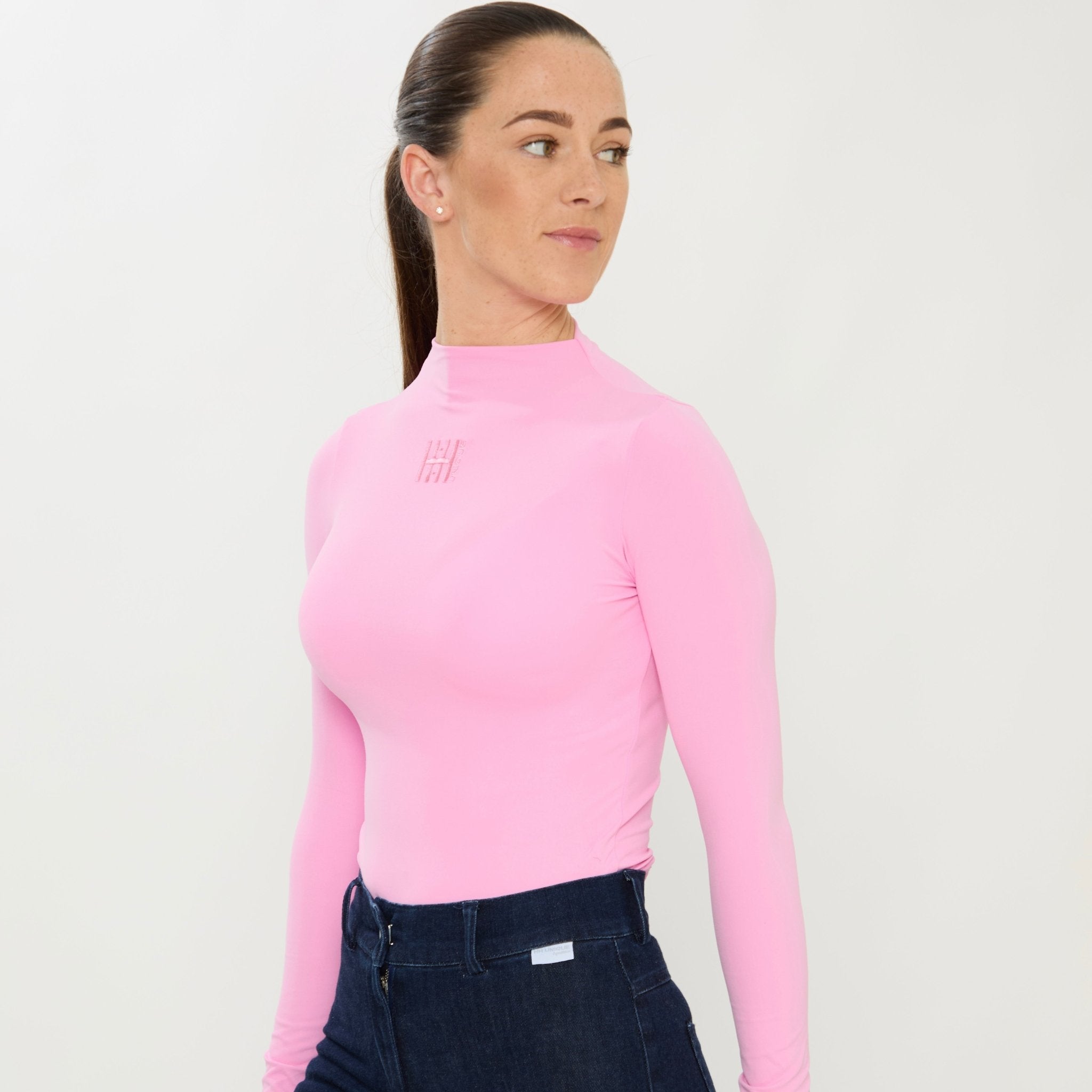 HORZEHOODS® Pink Long Sleeve Basicz Vest Top - Horzehoods5056725022662