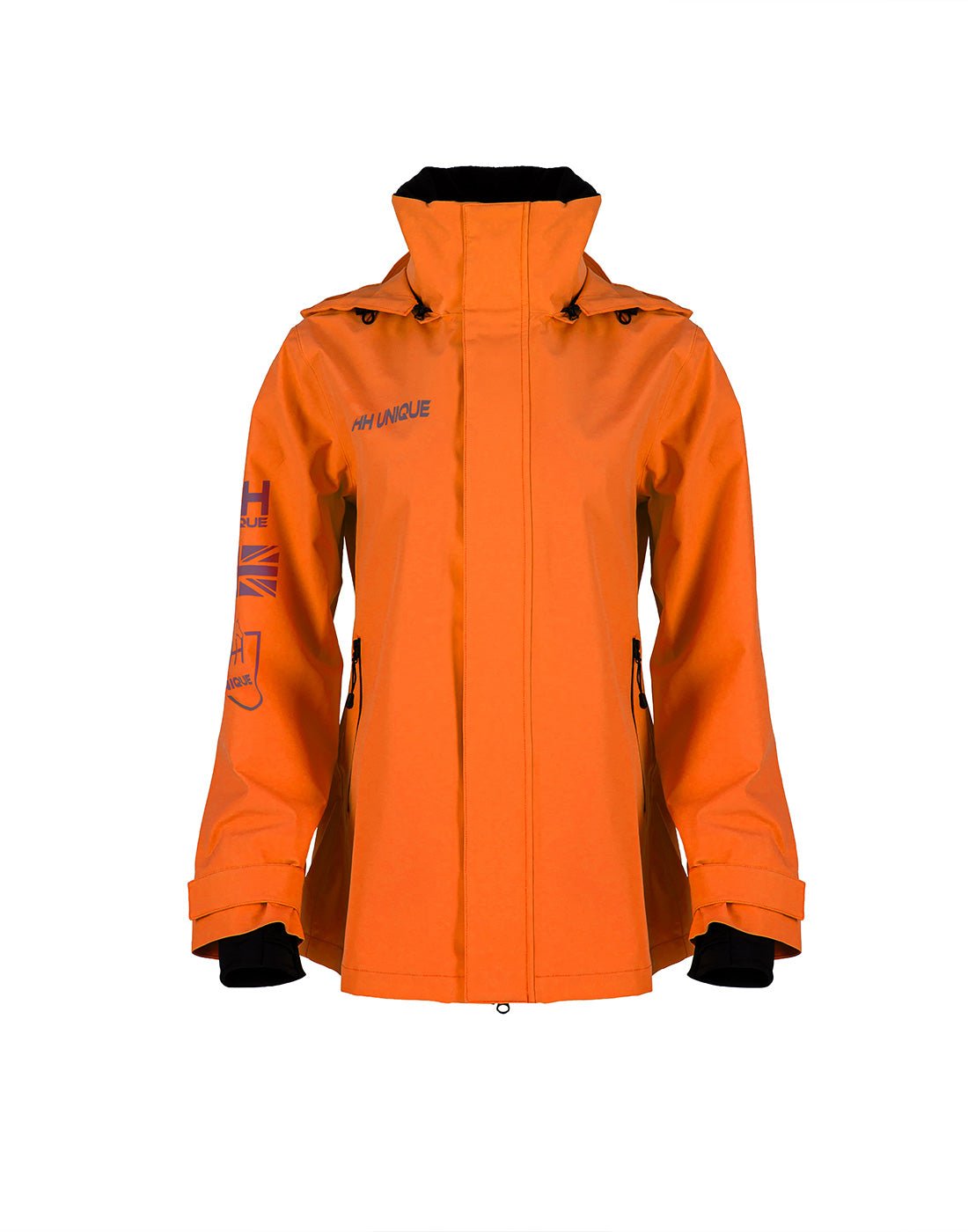 HORZEHOODS® ProPleat HiVis Orange Reflective Waterproof Coat - Horzehoods