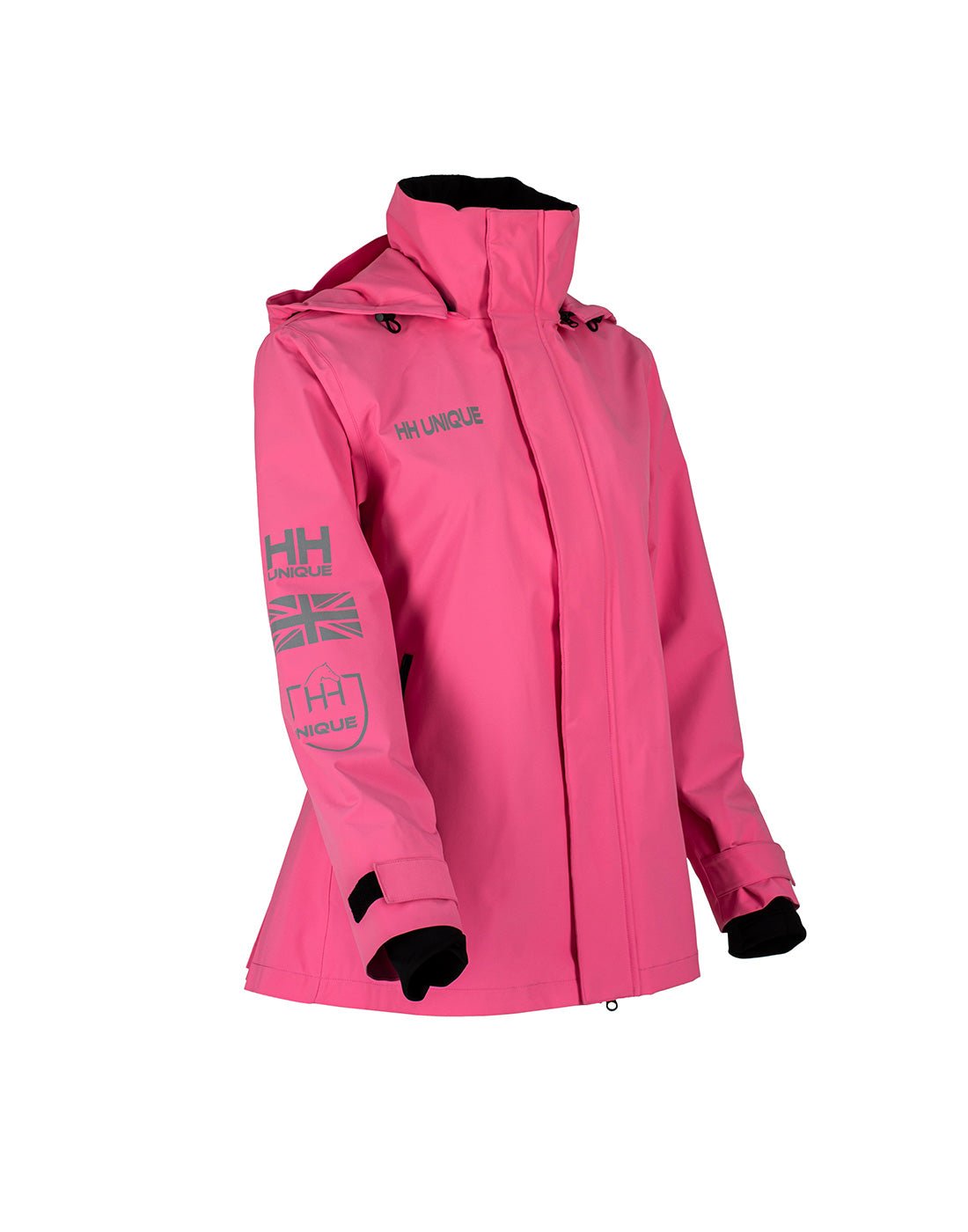 HORZEHOODS® ProPleat HiVis Pink Reflective Waterproof Coat - Horzehoods