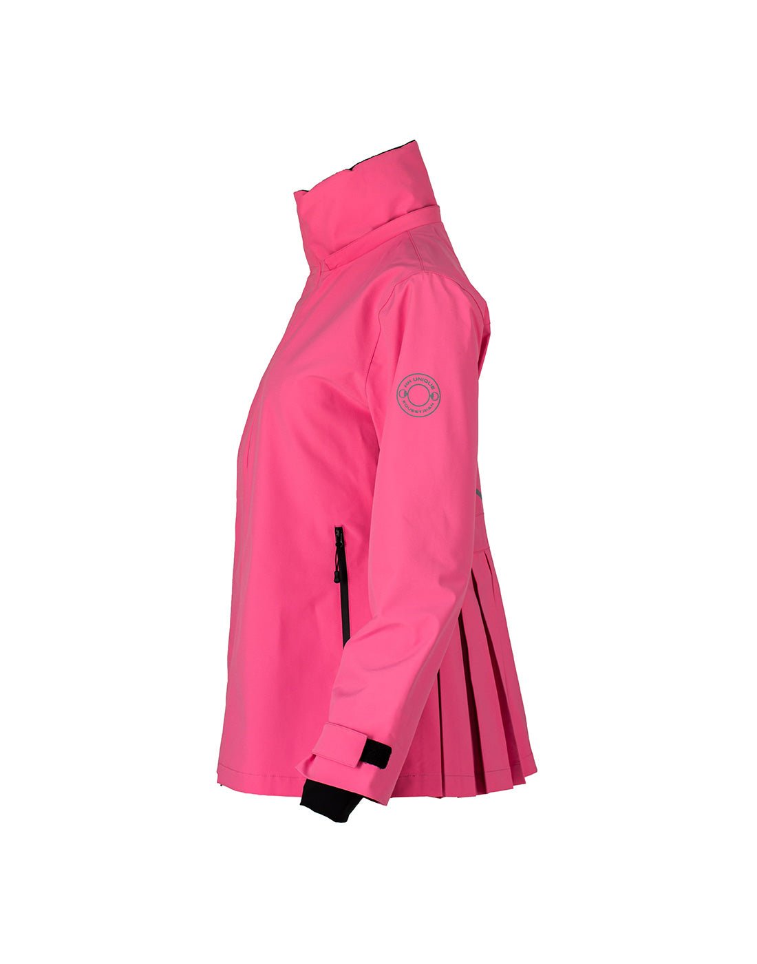 HORZEHOODS® ProPleat HiVis Pink Reflective Waterproof Coat - Horzehoods