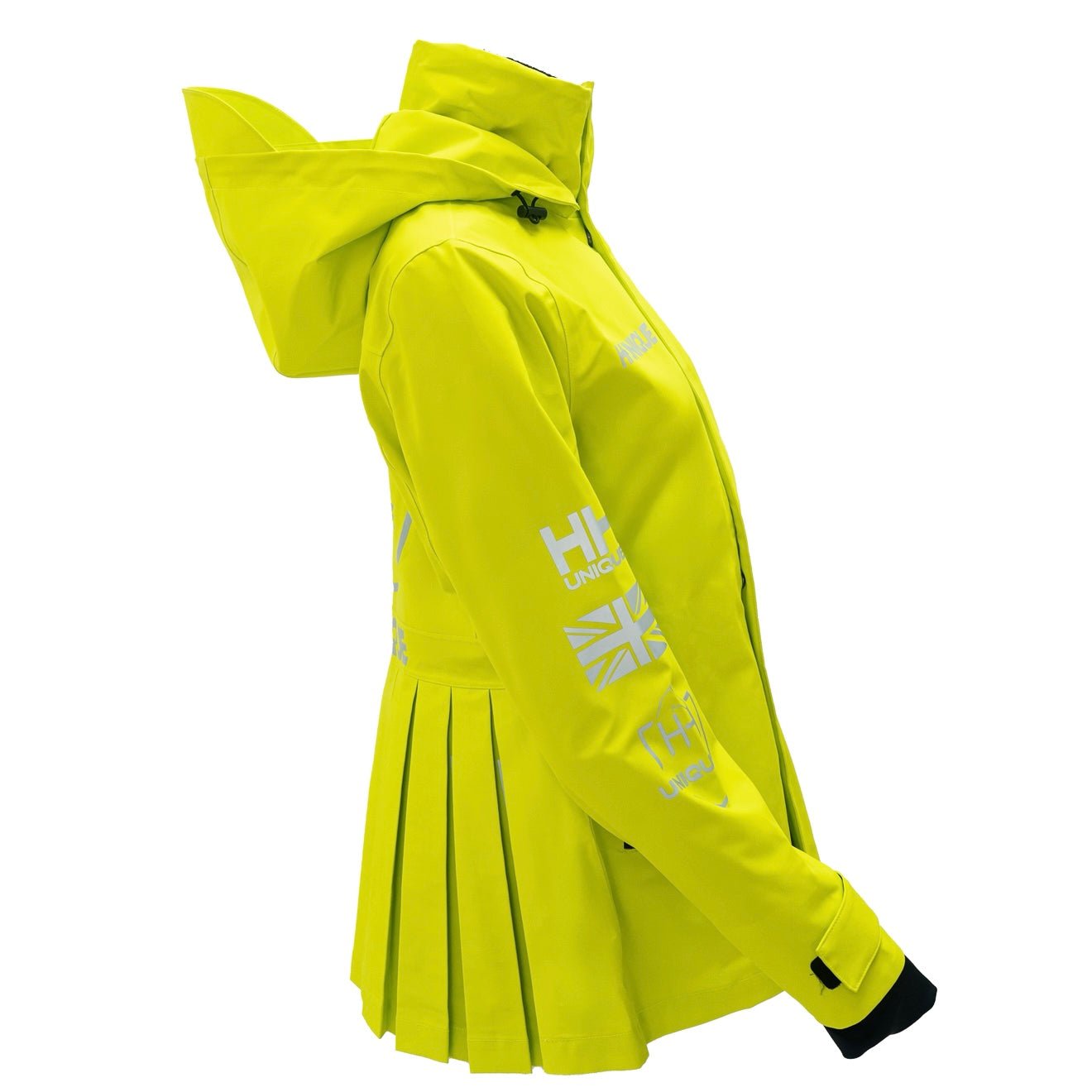 HORZEHOODS® ProPleat HiVis Reflective Waterproof Coat (ETA end November) - Horzehoods5056725025717