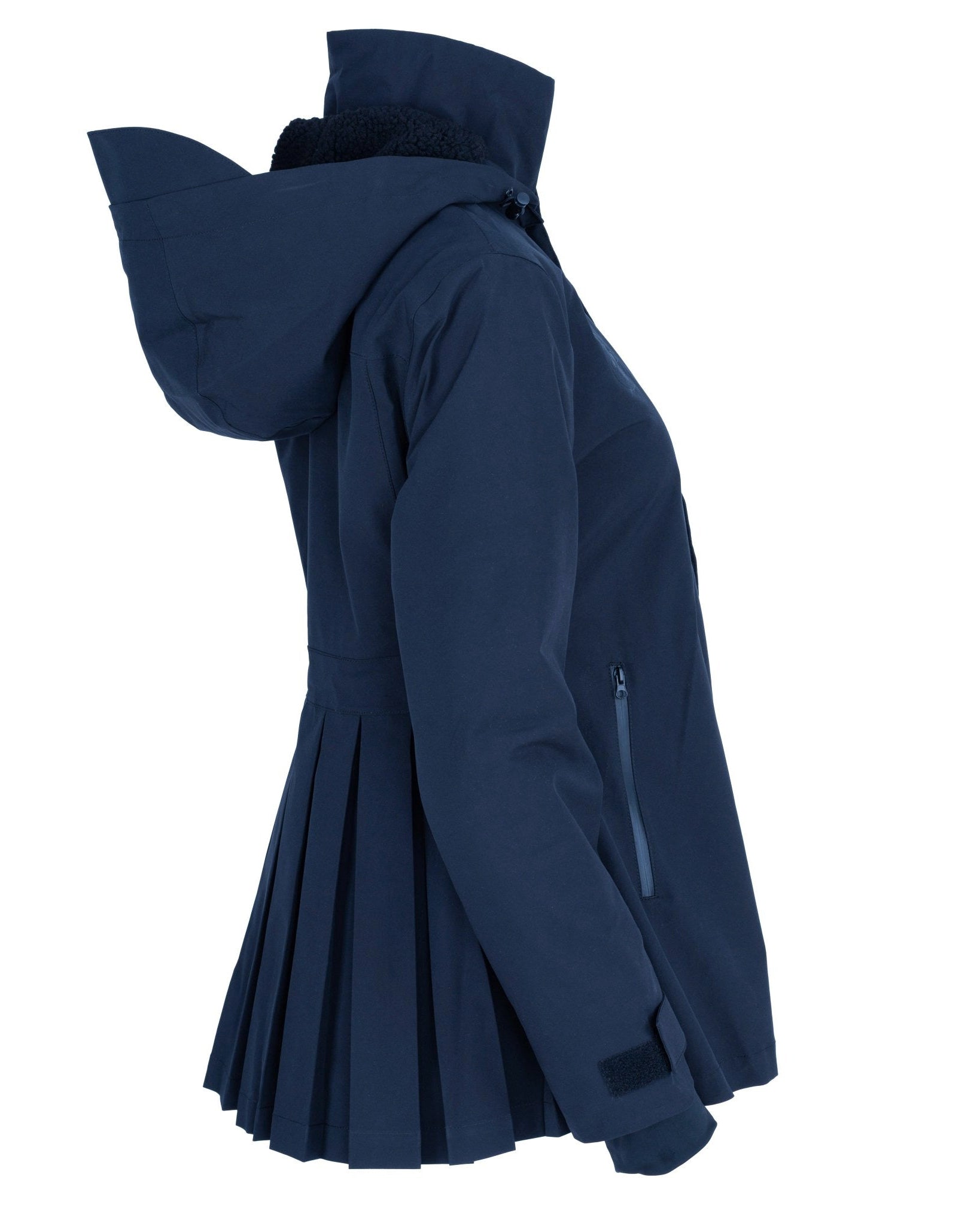 HORZEHOODS® ProPleat Navy Waterproof Coat (PreOrder 28/10) - Horzehoods5056725023454