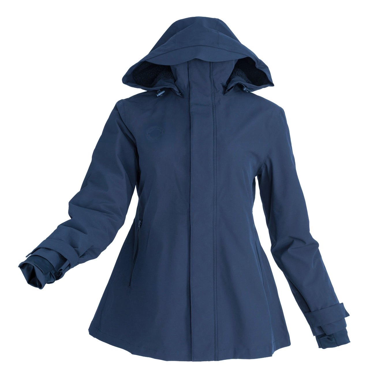 HORZEHOODS® ProPleat Navy Waterproof Coat (PreOrder 28/10) - Horzehoods5056725023454