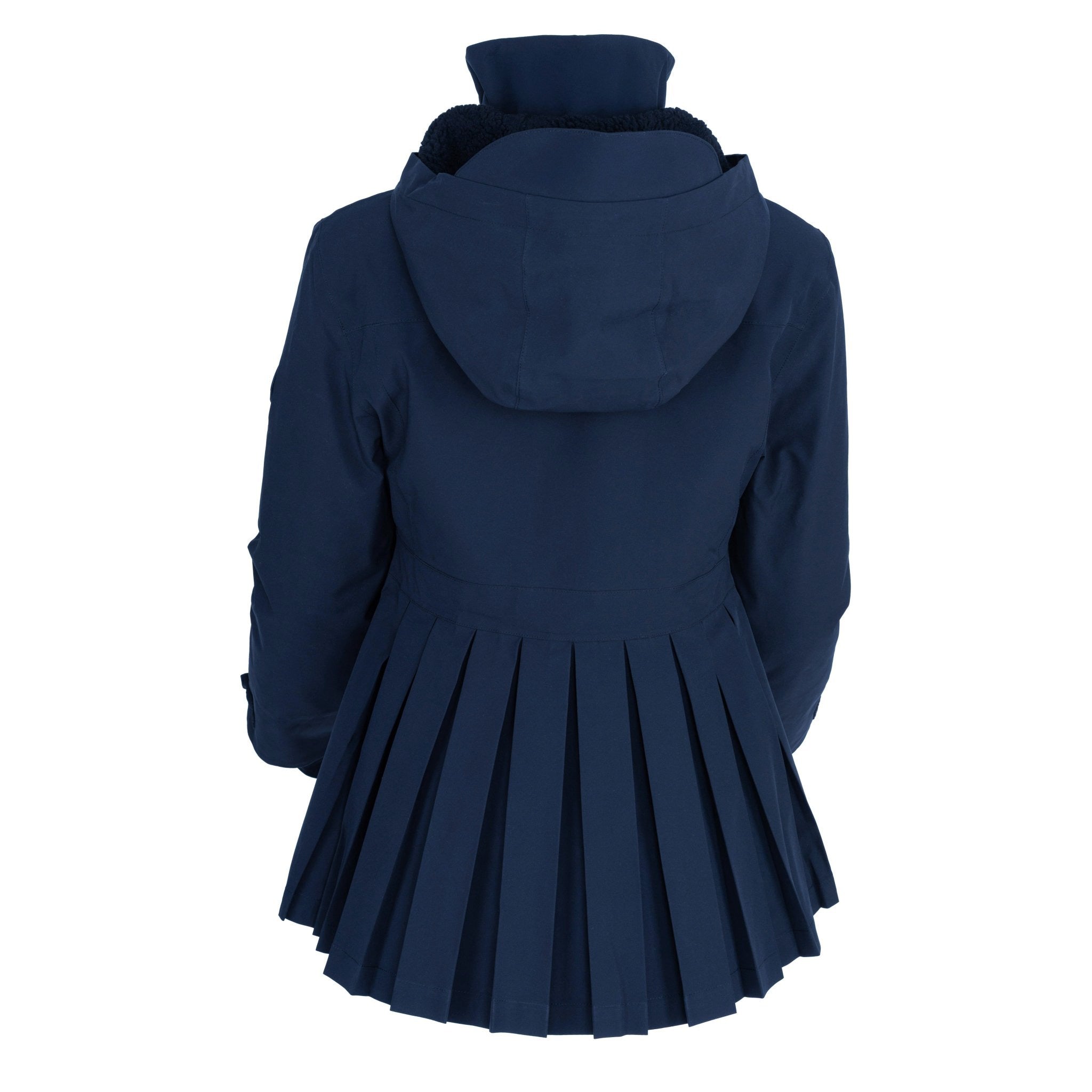HORZEHOODS® ProPleat Navy Waterproof Coat (PreOrder 28/10) - Horzehoods5056725023454