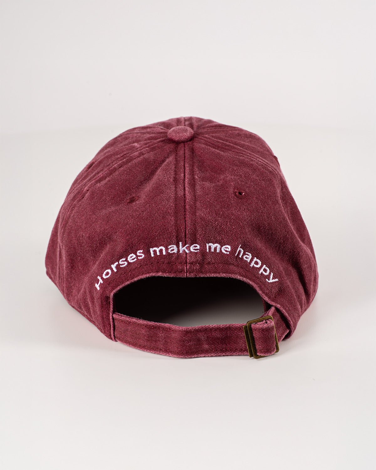 HORZEHOODS® Red Horses make me Happy Cap - Horzehoods5056725028169