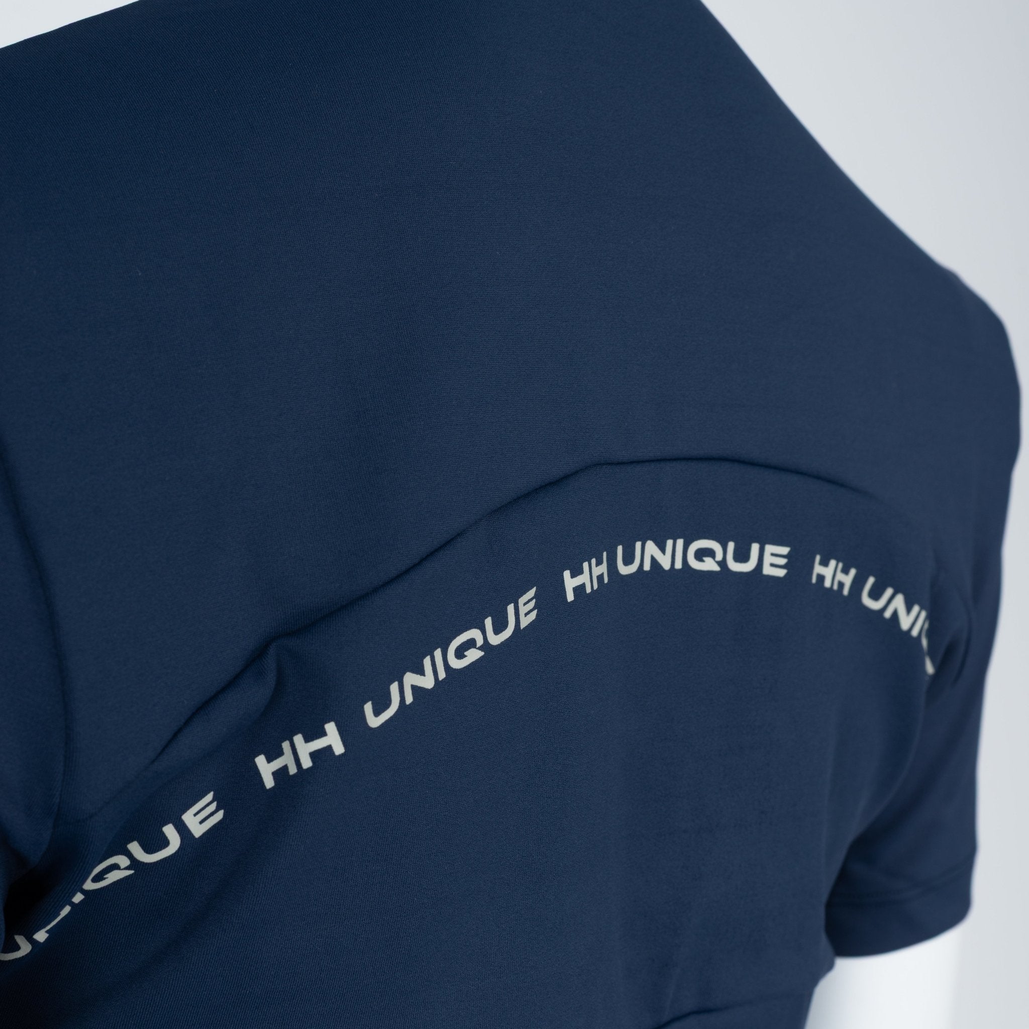 HORZEHOODS® Short Sleeve Classic Neck Tudor Competition Shirt – Navy/White Contrast - Horzehoods5056725016951