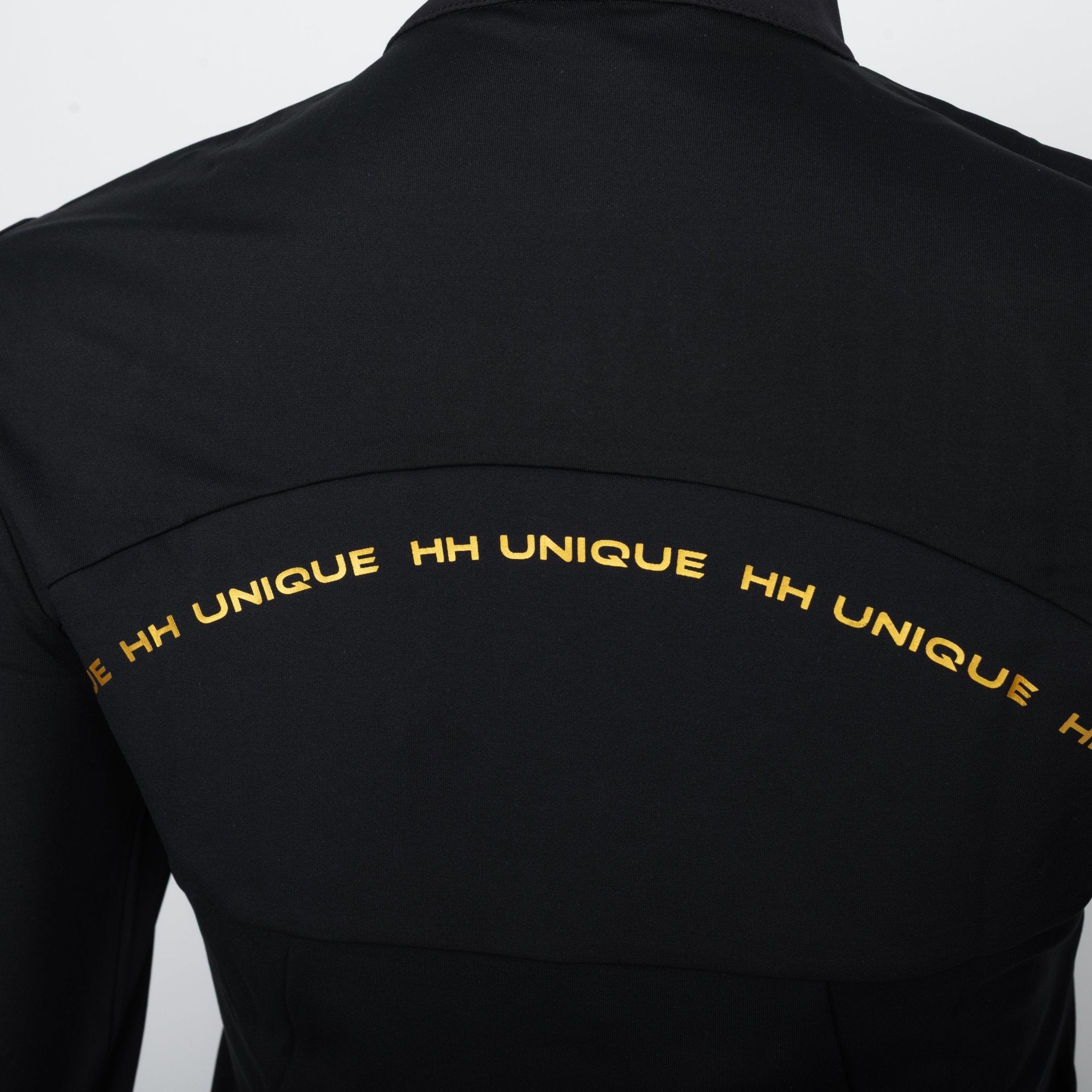 HORZEHOODS® Tabatha Black & Gold Long Sleeve Training Shirt (Pre - Order 25/10) - Horzehoods5056725020330