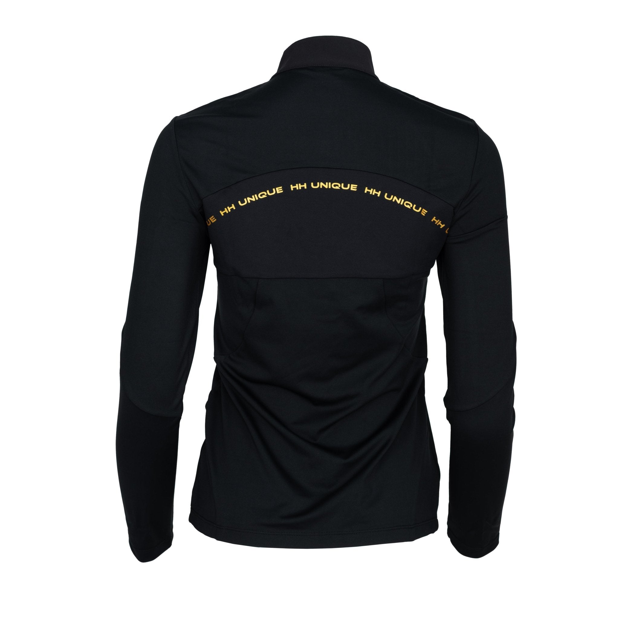 HORZEHOODS® Tabatha Black & Gold Long Sleeve Training Shirt (Pre - Order 25/10) - Horzehoods5056725020330