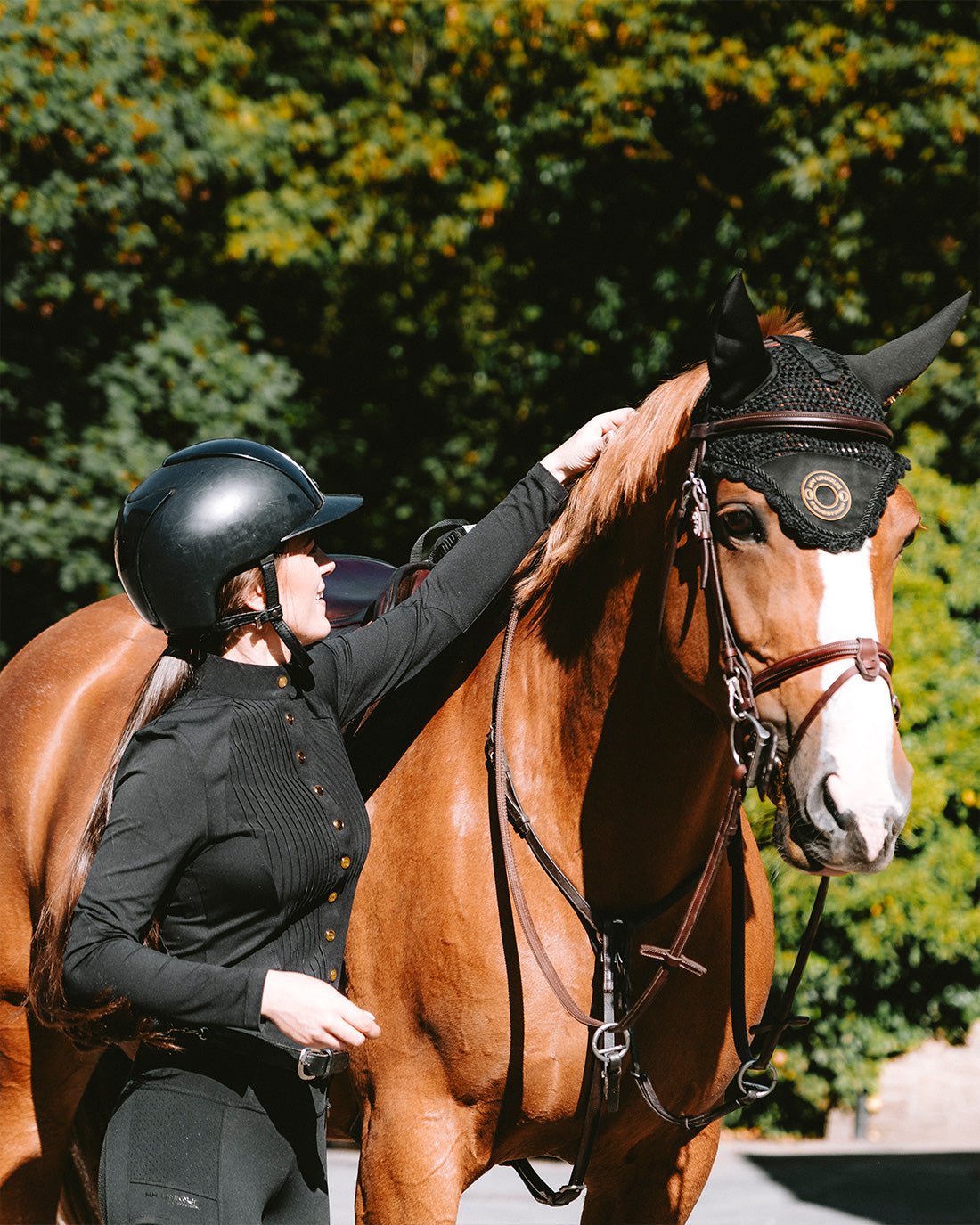 HORZEHOODS® Tabatha Confidence Fit™ Quick Release Top - Black/Gold - Horzehoods5056725020330