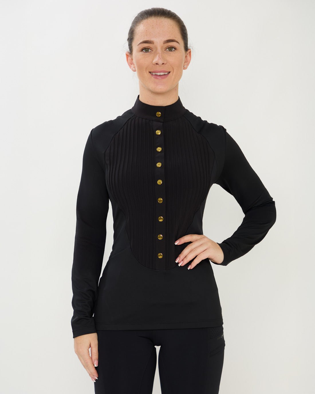 HORZEHOODS® Tabatha Confidence Fit™ Quick Release Top - Black/Gold - Horzehoods5056725020330