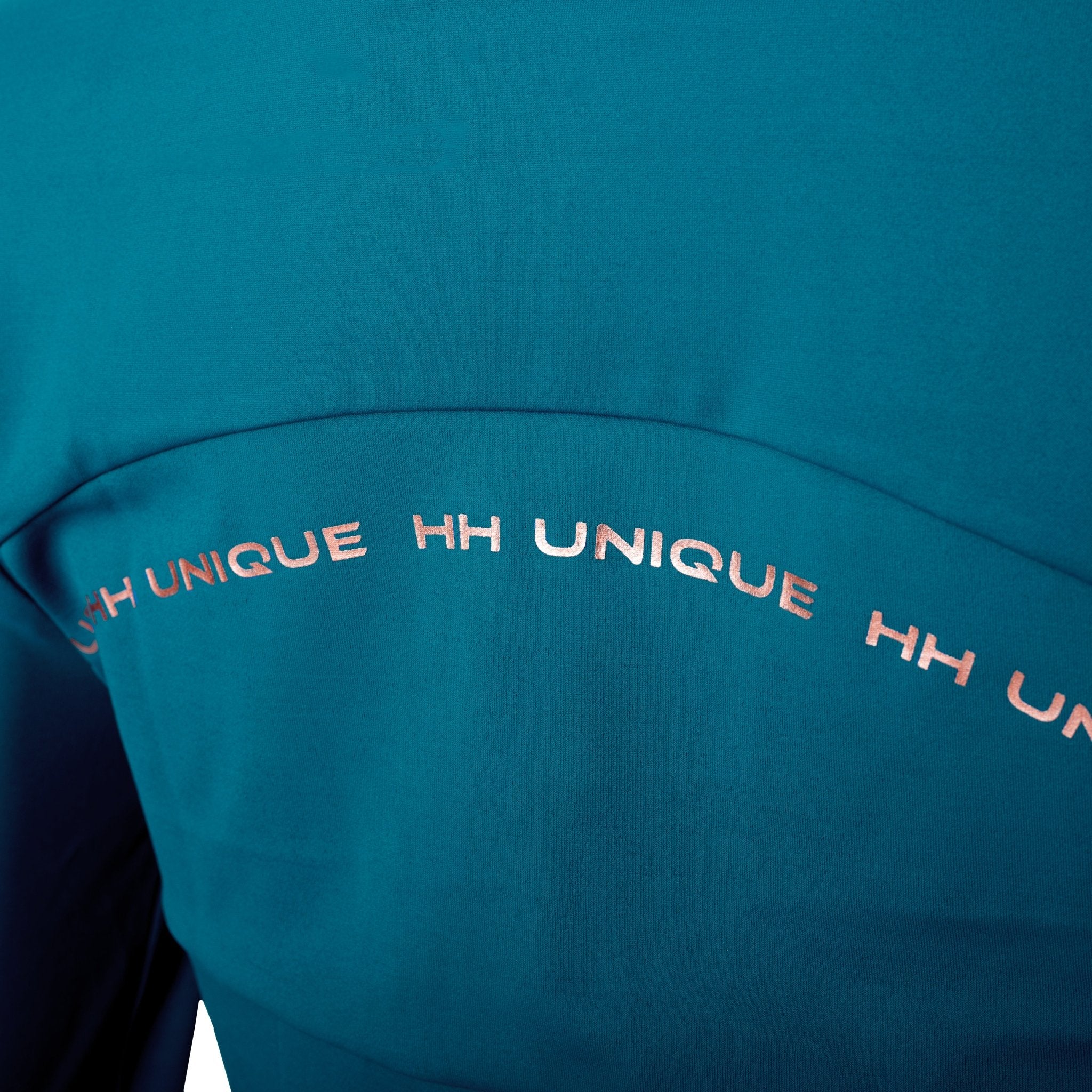 HORZEHOODS® Tabatha Teal & Rose Gold Long Sleeve Training Shirt (Pre - Order 25/10) - Horzehoods5056725020132