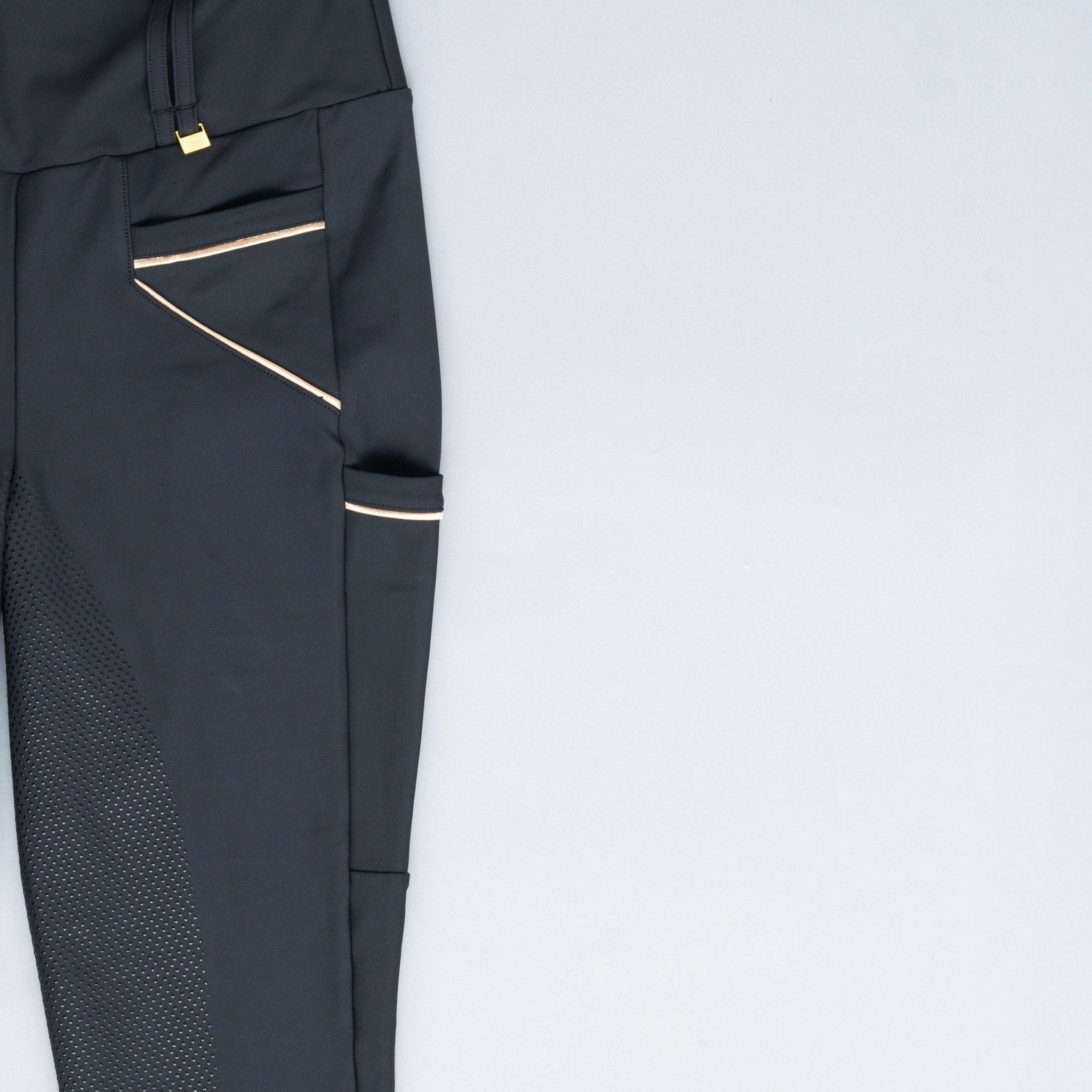 HORZEHOODS® Tabatha Tech Black & Gold Breggings (Pre - Order 25/10) - Horzehoods5056725020910