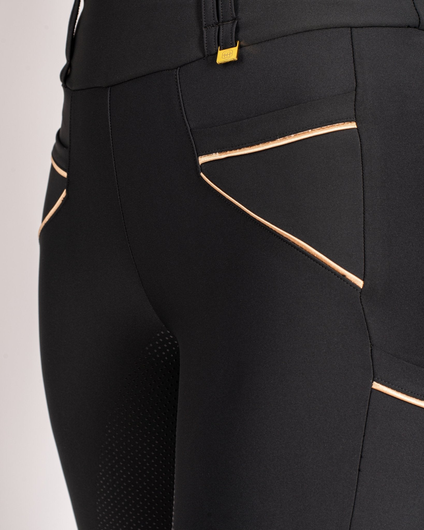 HORZEHOODS® Tabatha Tech Black & Gold Breggings (Pre - Order 28/11) - Horzehoods5056725020910