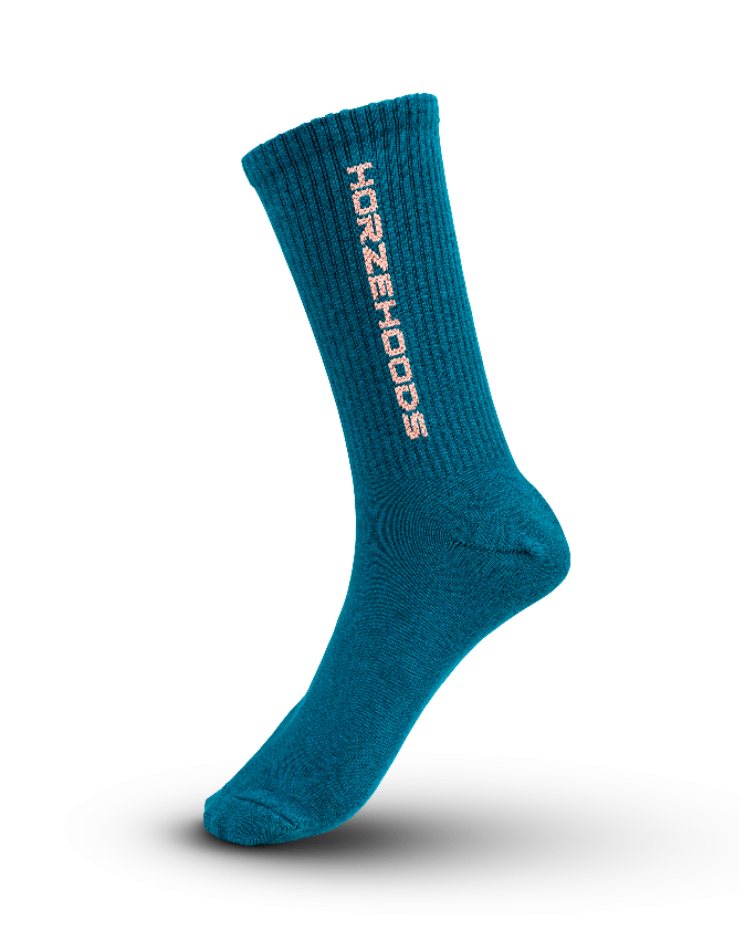 HORZEHOODS® Teal Performance Crew Socks - Horzehoods5056725019709