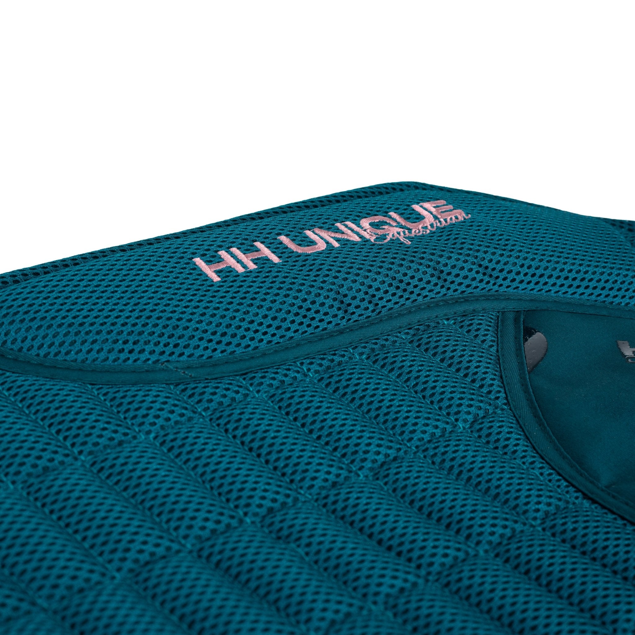 HORZEHOODS® Teal & Rose Porthole AirGel Pad Dressage - Horzehoods5056725017316