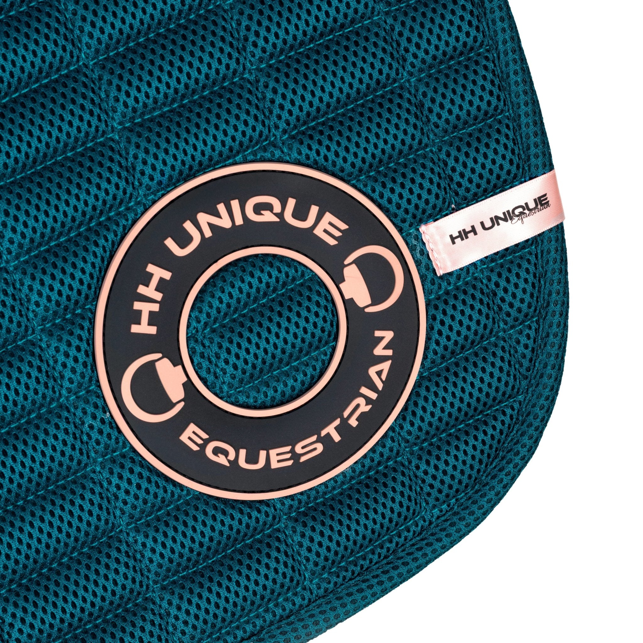 HORZEHOODS® Teal & Rose Porthole AirGel Pad Dressage - Horzehoods5056725017316