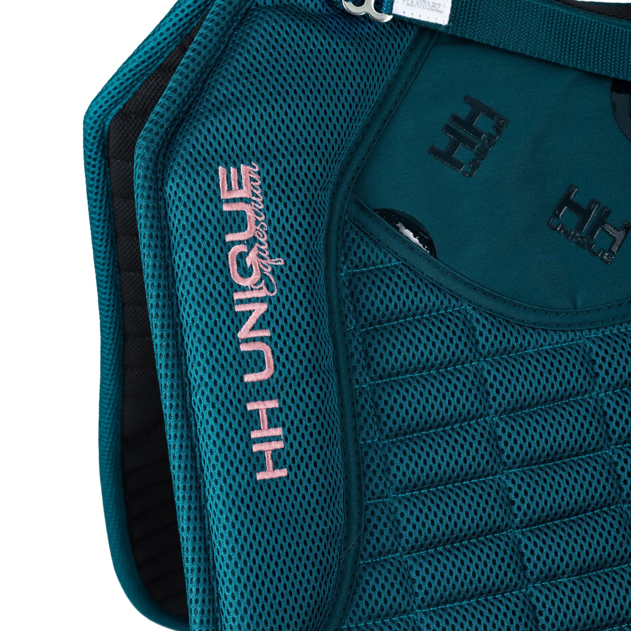 HORZEHOODS® Teal & Rose Porthole AirGel Pad Dressage - Horzehoods5056725017316