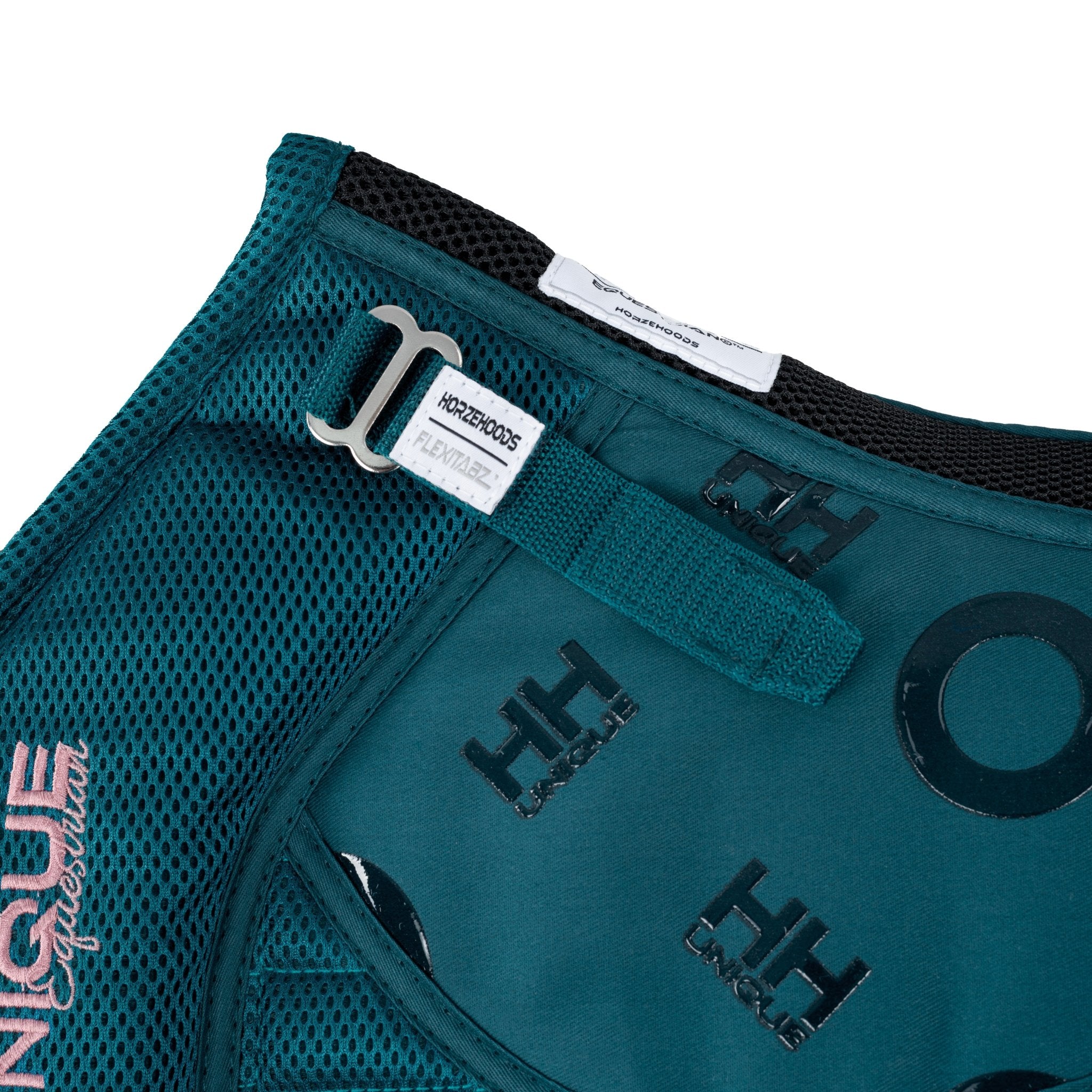 HORZEHOODS® Teal & Rose Porthole AirGel Pad Dressage - Horzehoods5056725017316