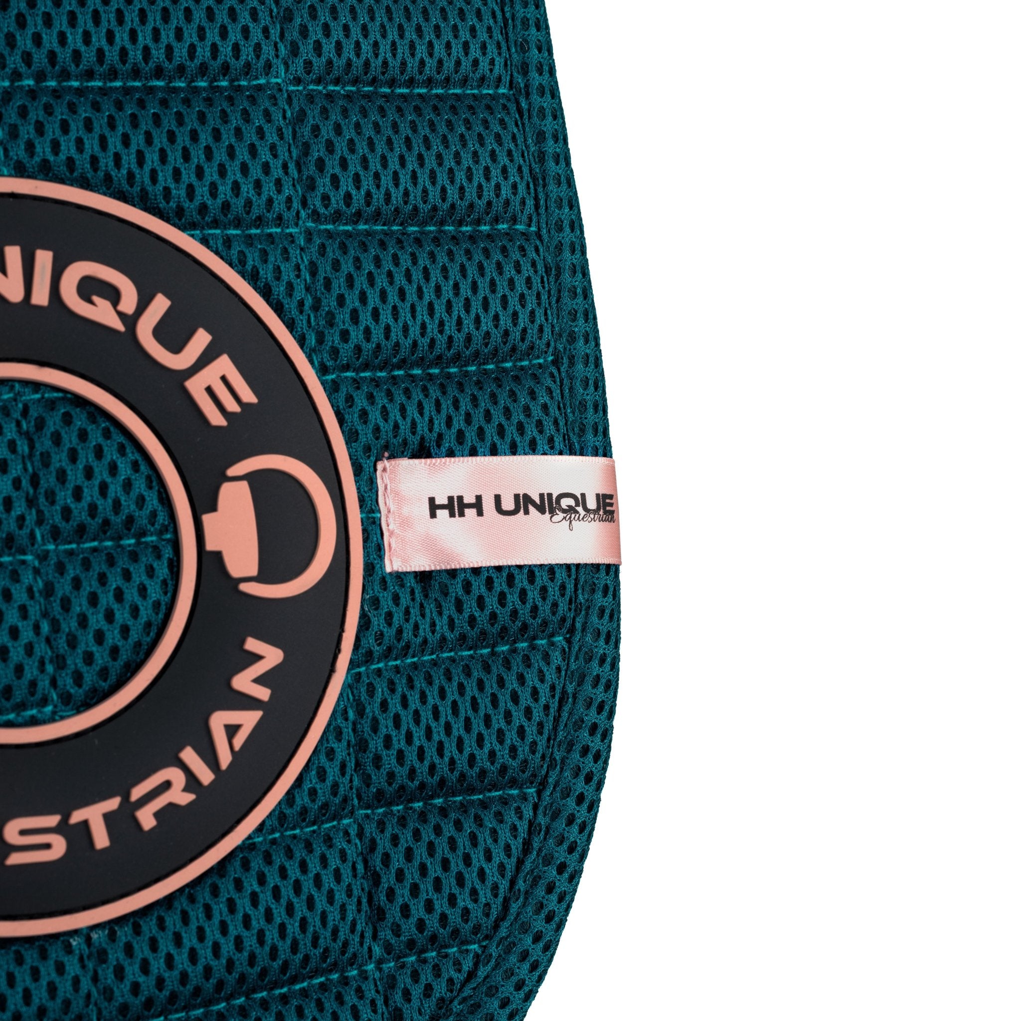 HORZEHOODS® Teal & Rose Porthole AirGel Pad Dressage - Horzehoods5056725017316