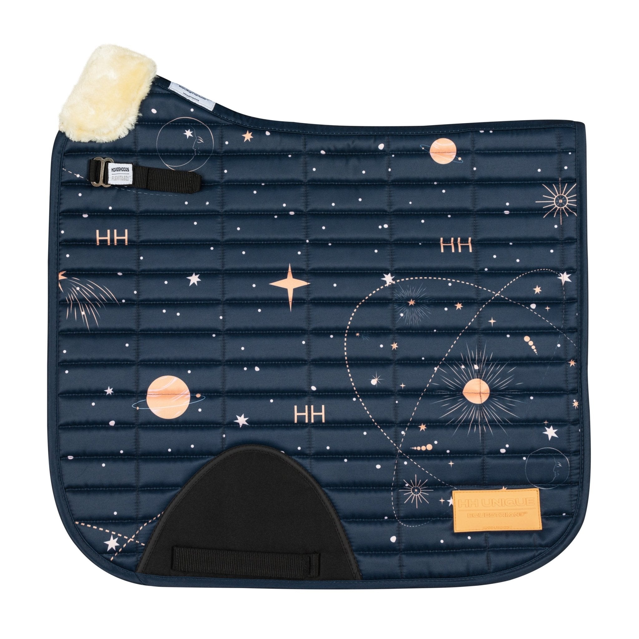 Horzehoods® Teal Space Dressage Saddle Pad FlexiTabz™© (25 May Launch Day) - Horzehoods5056725013929