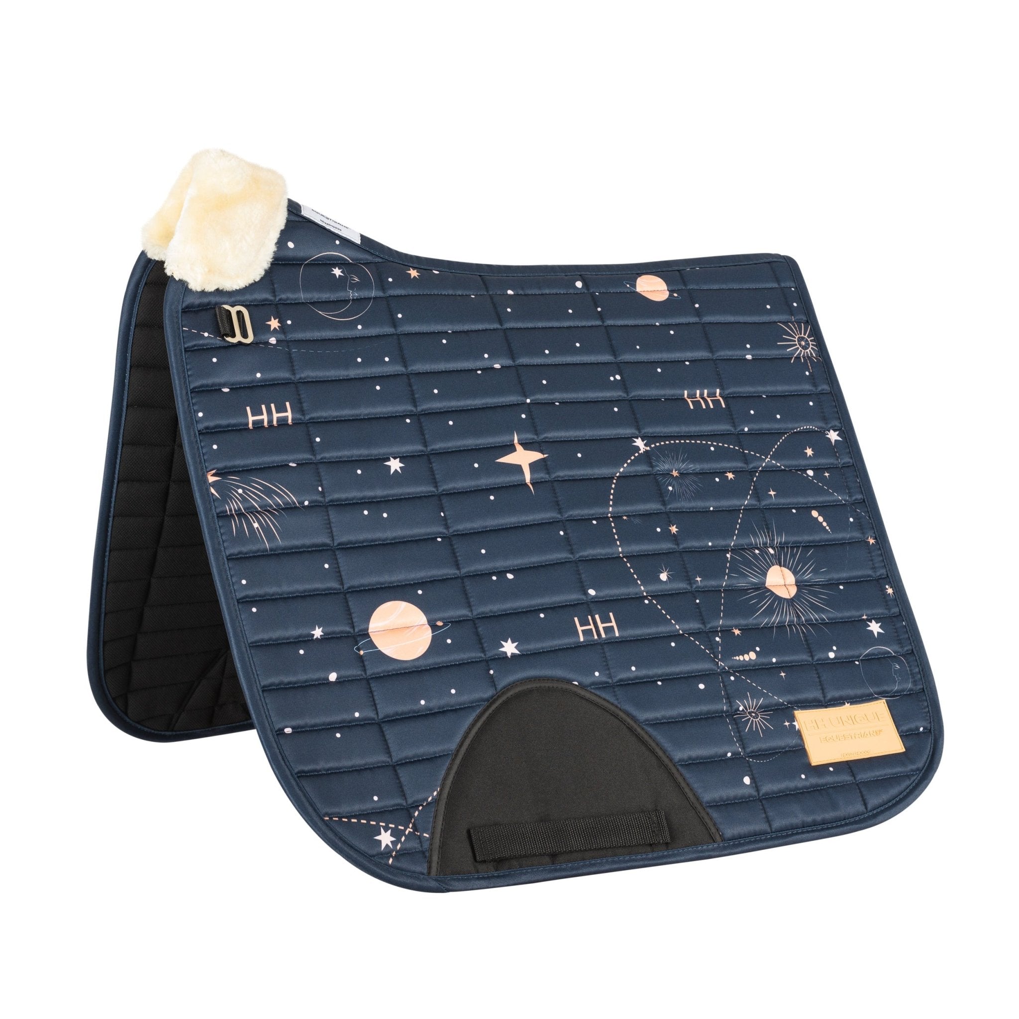 Horzehoods® Teal Space Dressage Saddle Pad FlexiTabz™© (25 May Launch Day) - Horzehoods5056725013929