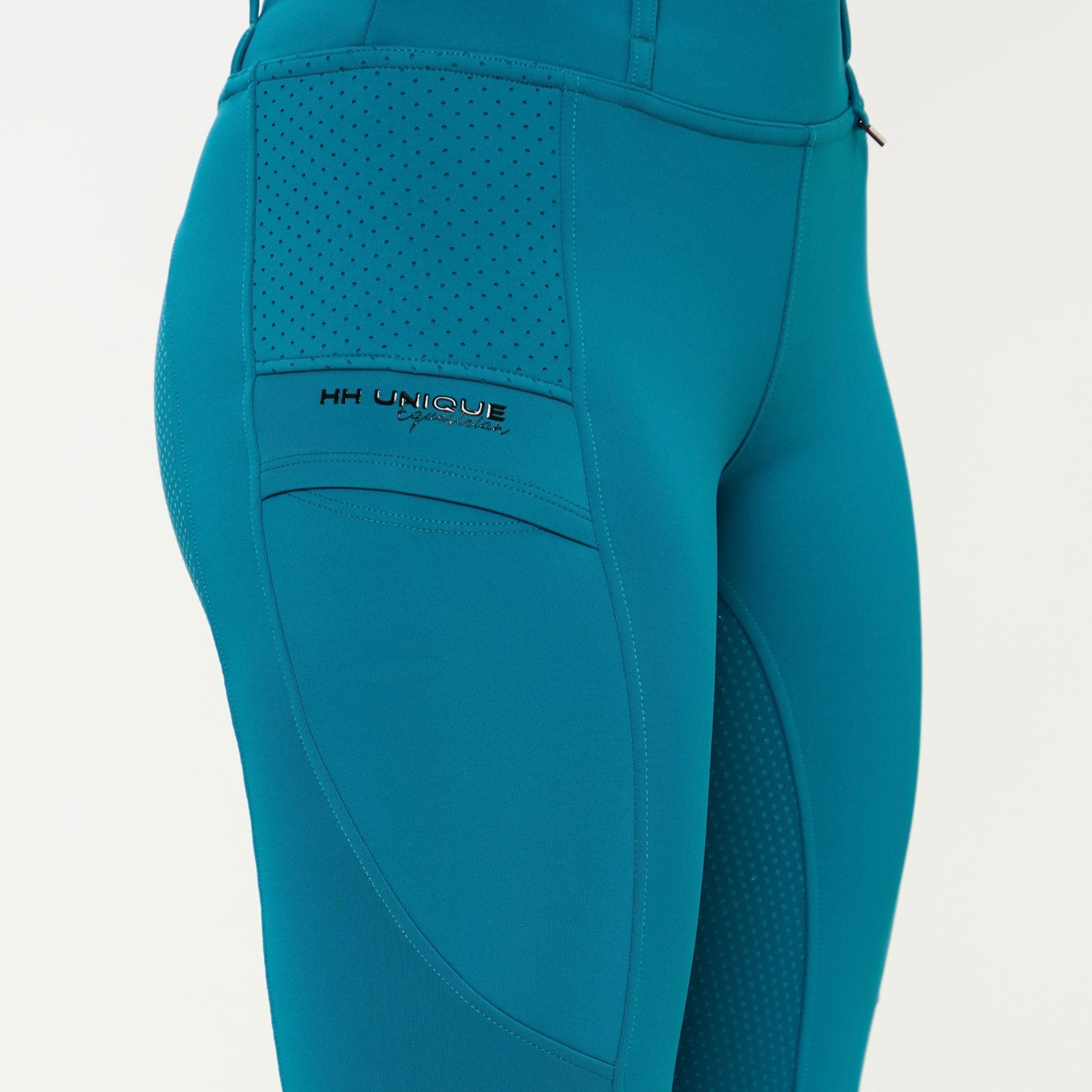 HORZEHOODS® Teal V - Seam Thermo Riding Leggings - Horzehoods5056725019013