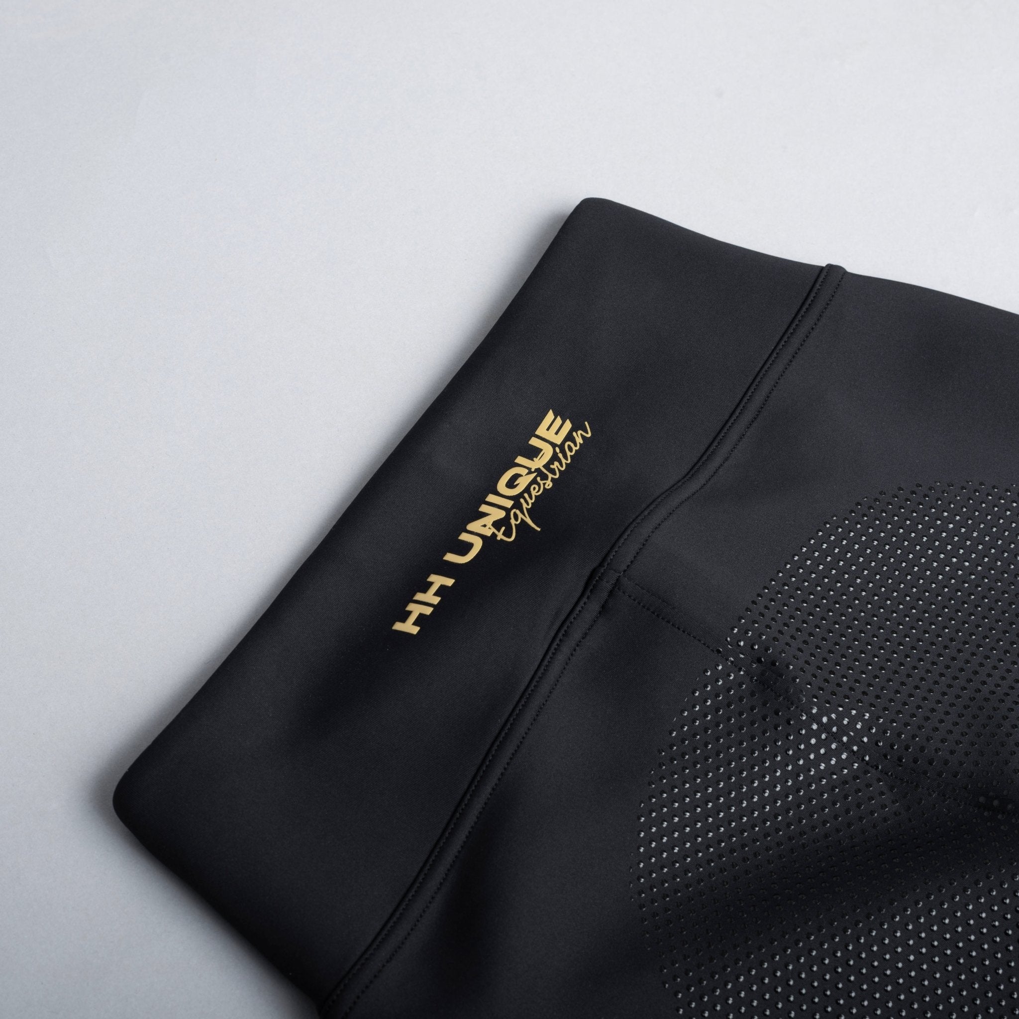 HORZEHOODS® V - Twist Black & Gold Comfort Waist Leggings (Pre - Order 6/10) - Horzehoods5056725024260