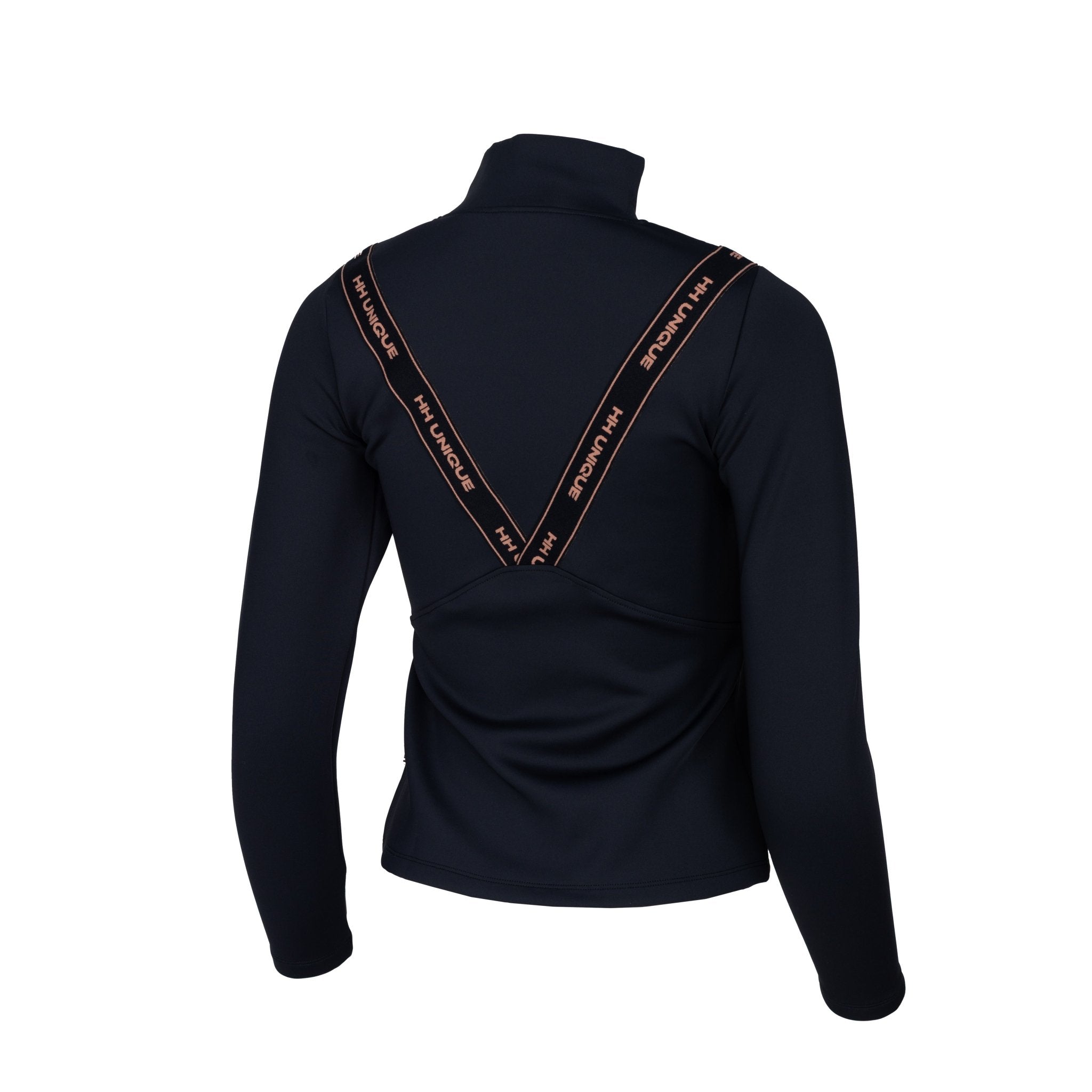 HORZEHOODS® VeeTee Black & Rose Long Sleeve Comfort Stretch Top (Pre - Order 6/10) - Horzehoods5056725024505