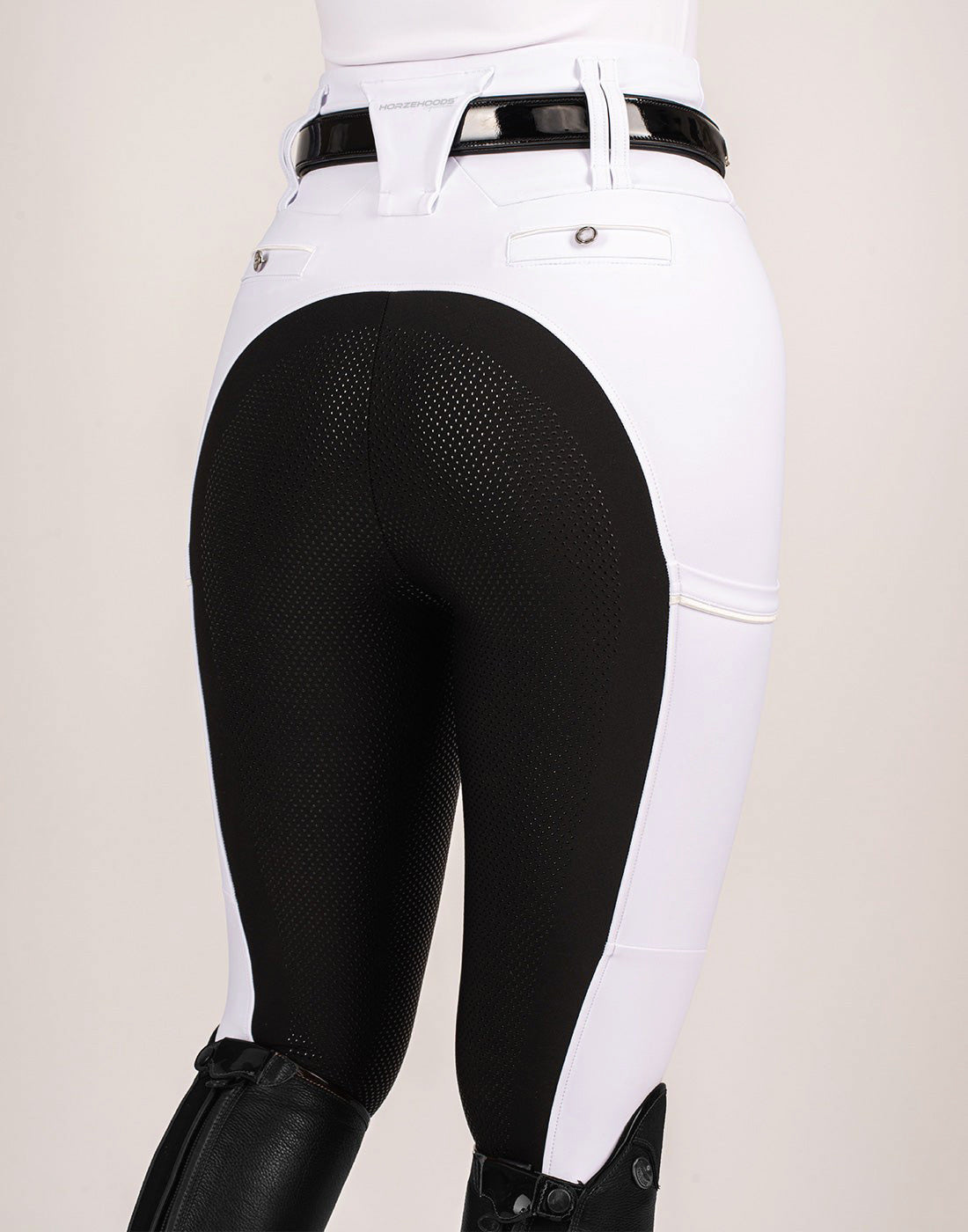 HORZEHOODS® Tabatha White & Black Competition Breggings