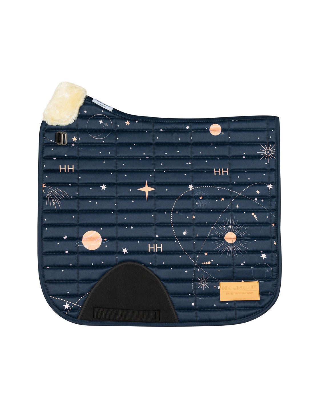 Pony ONLY Teal Space Dressage Saddle Pad FlexiTabz™© - Horzehoods5056725013929