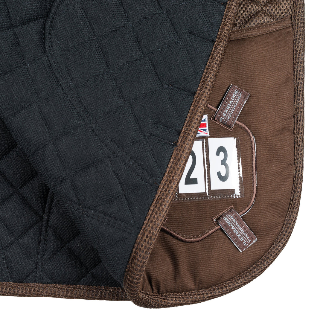 2 - 1 Brown Competition Dressage Pad & Kit - Horzehoods5056725002978