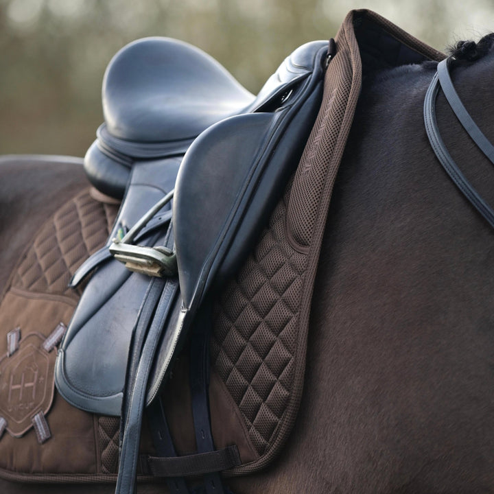 2 - 1 Brown Competition Dressage Pad & Kit - Horzehoods5056725002978