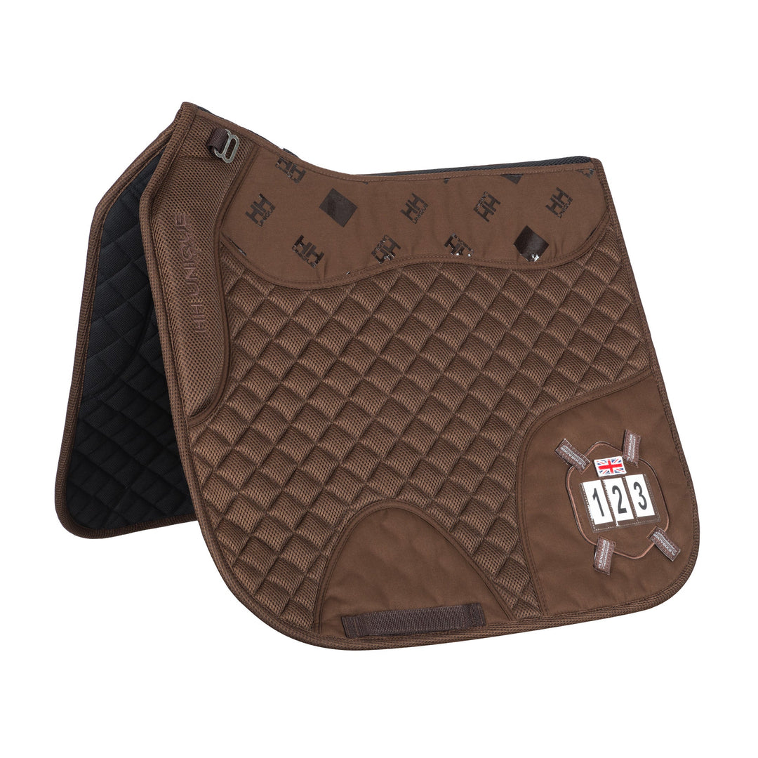 2 - 1 Brown Competition Dressage Pad & Kit - Horzehoods5056725002978