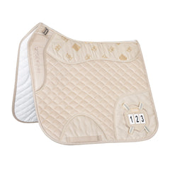 2 - 1 Cream Competition Dressage Pad & Kit - Horzehoods5060521424797