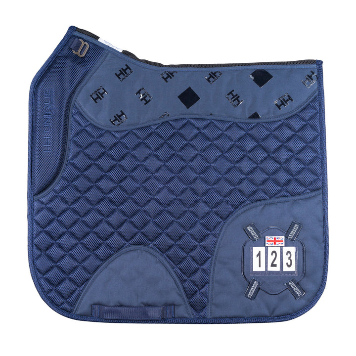 2 - 1 Navy Competition Dressage Pad & Kit - Horzehoods5056725002831