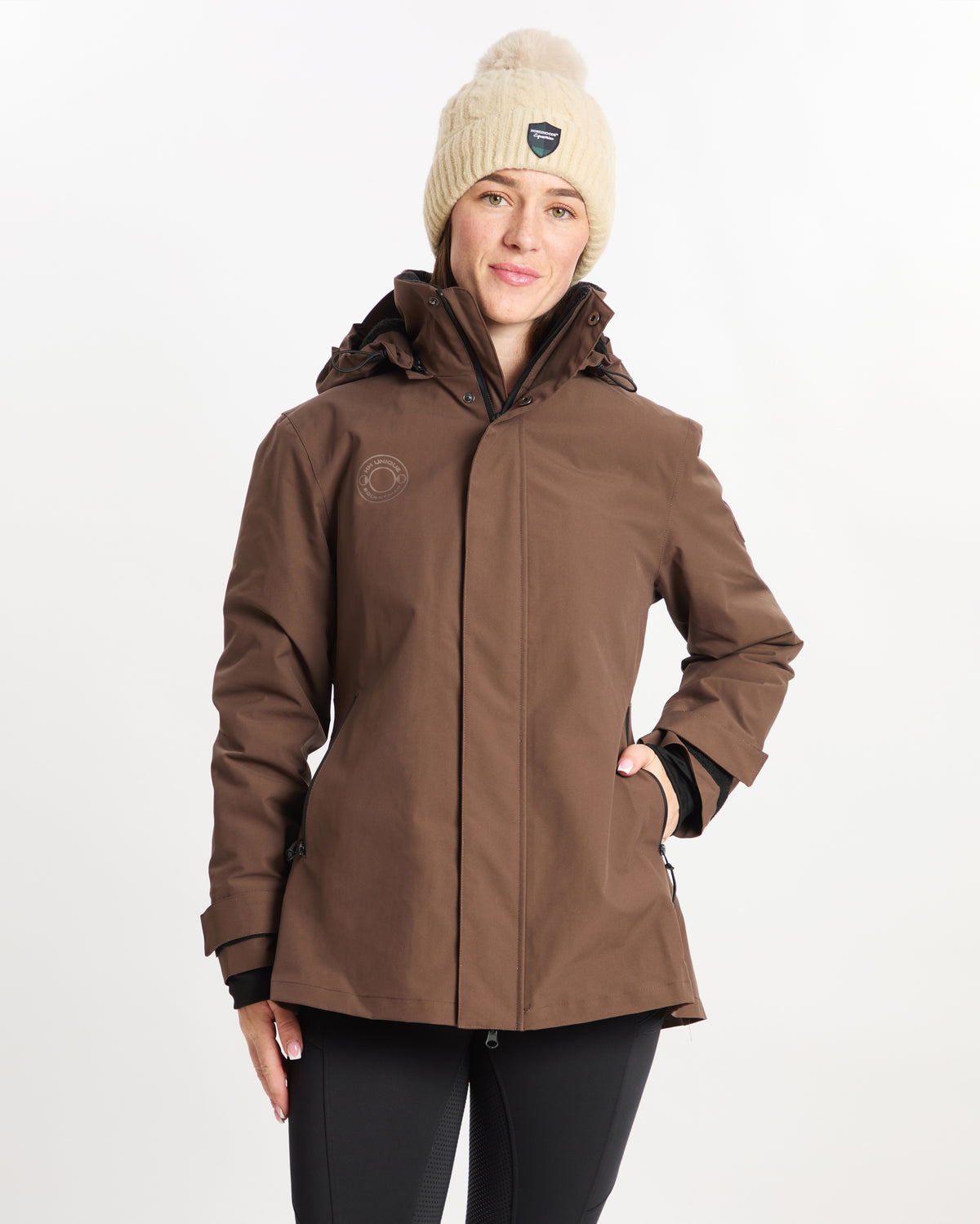 HORZEHOODS® ProPleat®️ Teddy Bear Brown Waterproof Coat